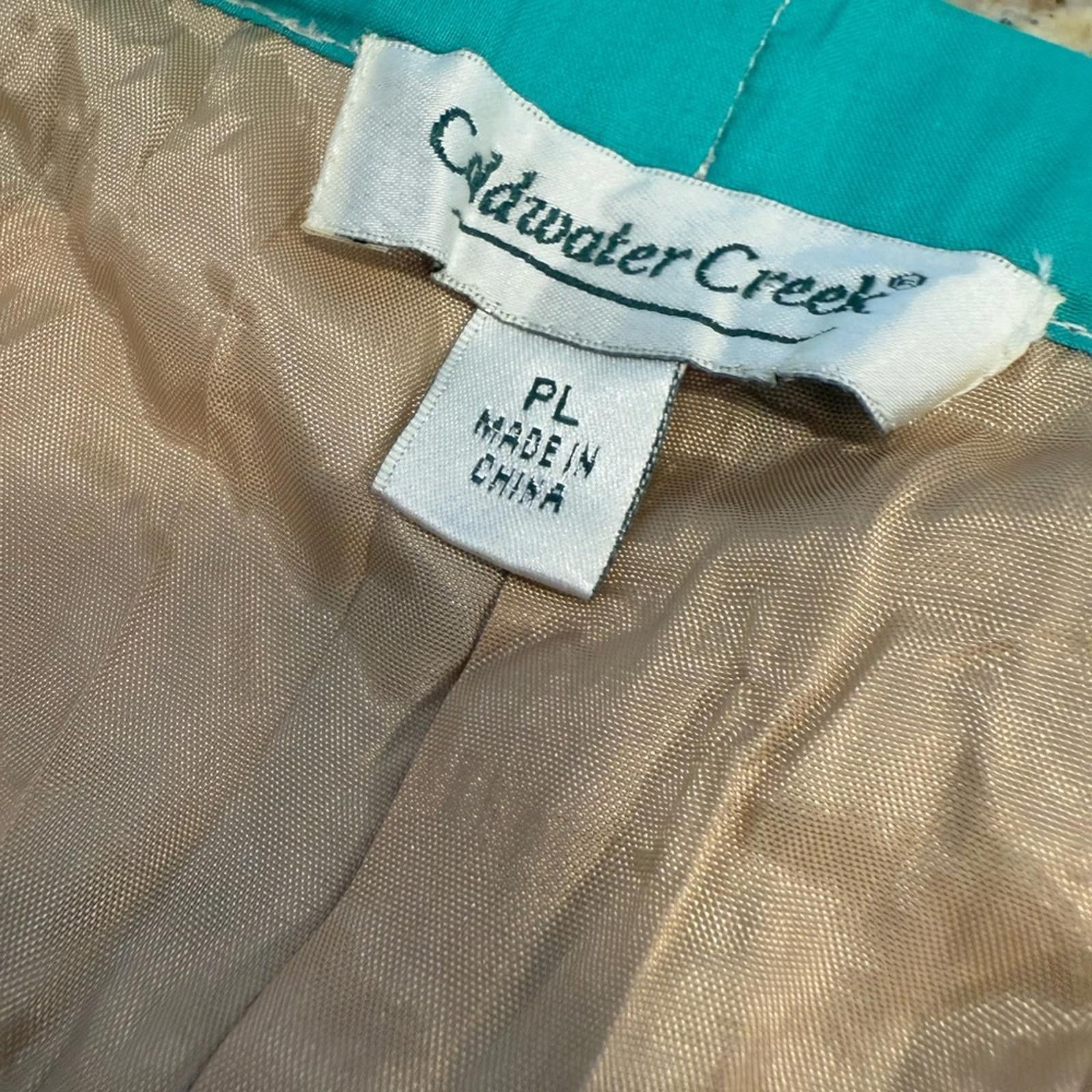 Coldwater Creek Cold water Creek floral lace pleated midi skirt SZ PL Size 36" / US 14 / IT 50 - 9 Thumbnail