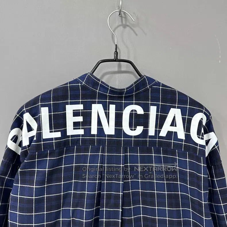 Balenciaga Balenciaga Bow Back Logo Shirt Size 4XL / US 24-26 - 4 Thumbnail