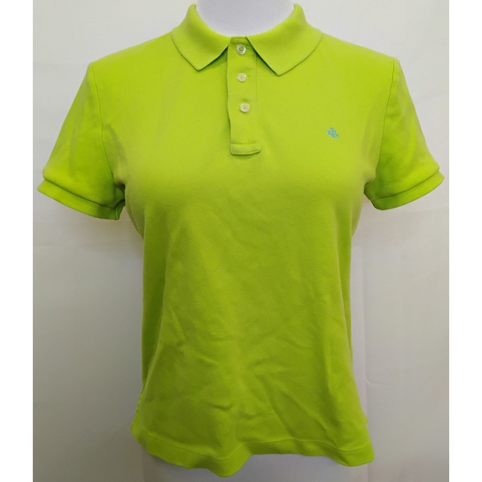 Lauren Ralph Lauren Lauren Ralph Lauren Short Sleeve Polo Shirt Women's M Green Size M / US 6-8 / IT 42-44 - 2 Thumbnail