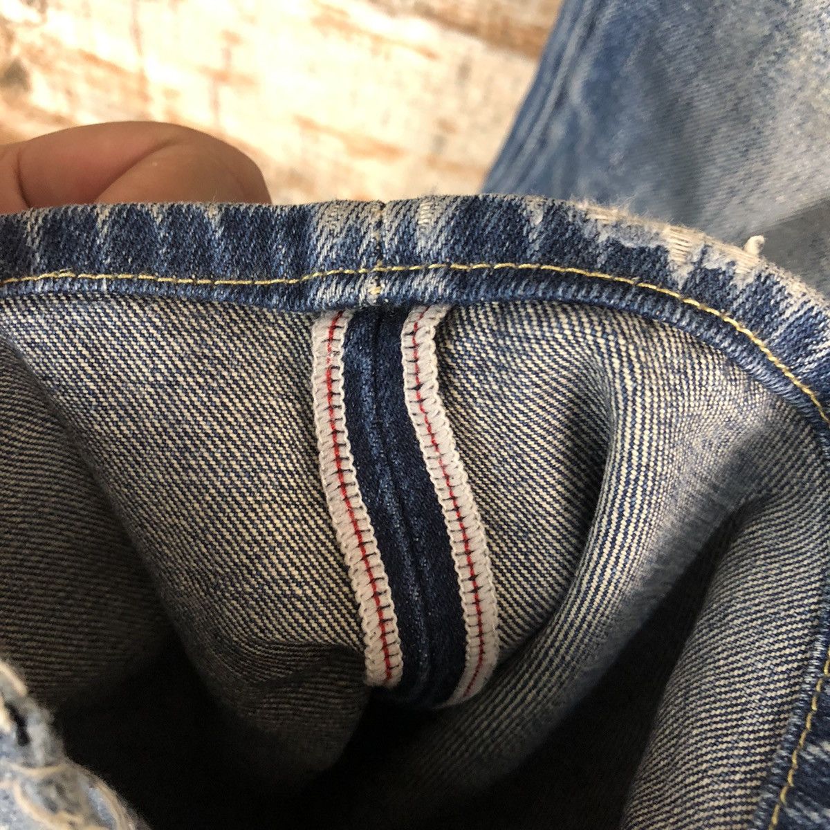 Levi's DL Levis 502 selvedge Blue Denim Pants #C128 Size US 34 / EU 50 - 9 Thumbnail