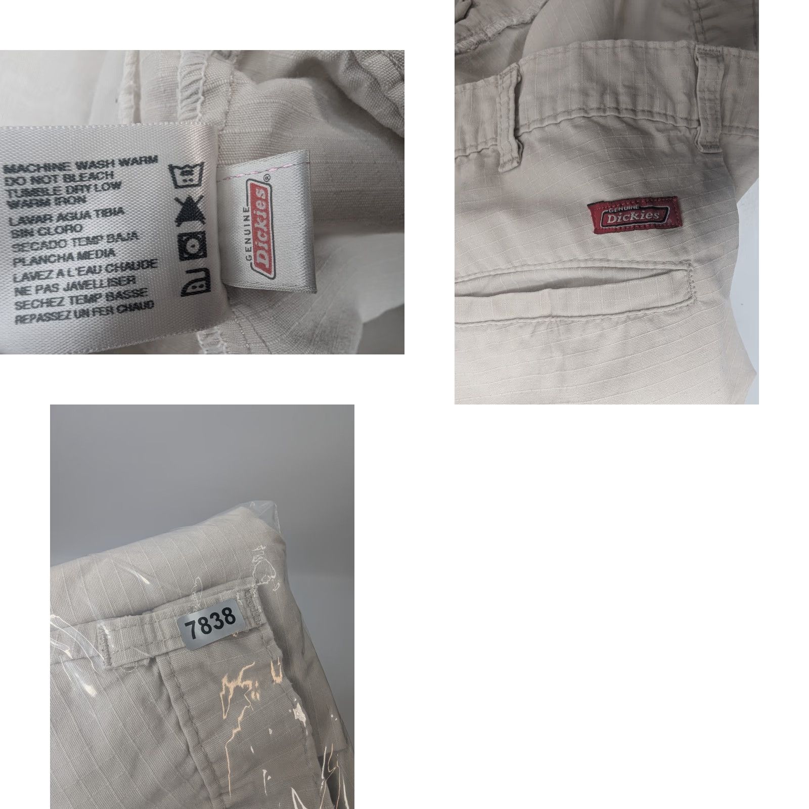 Dickies Dickies Shorts Mens 44 Beige Ripstop Loose Fit Utility Outdoors Workwear Bermuda Casual Size US 44 / EU 60 - 8 Thumbnail