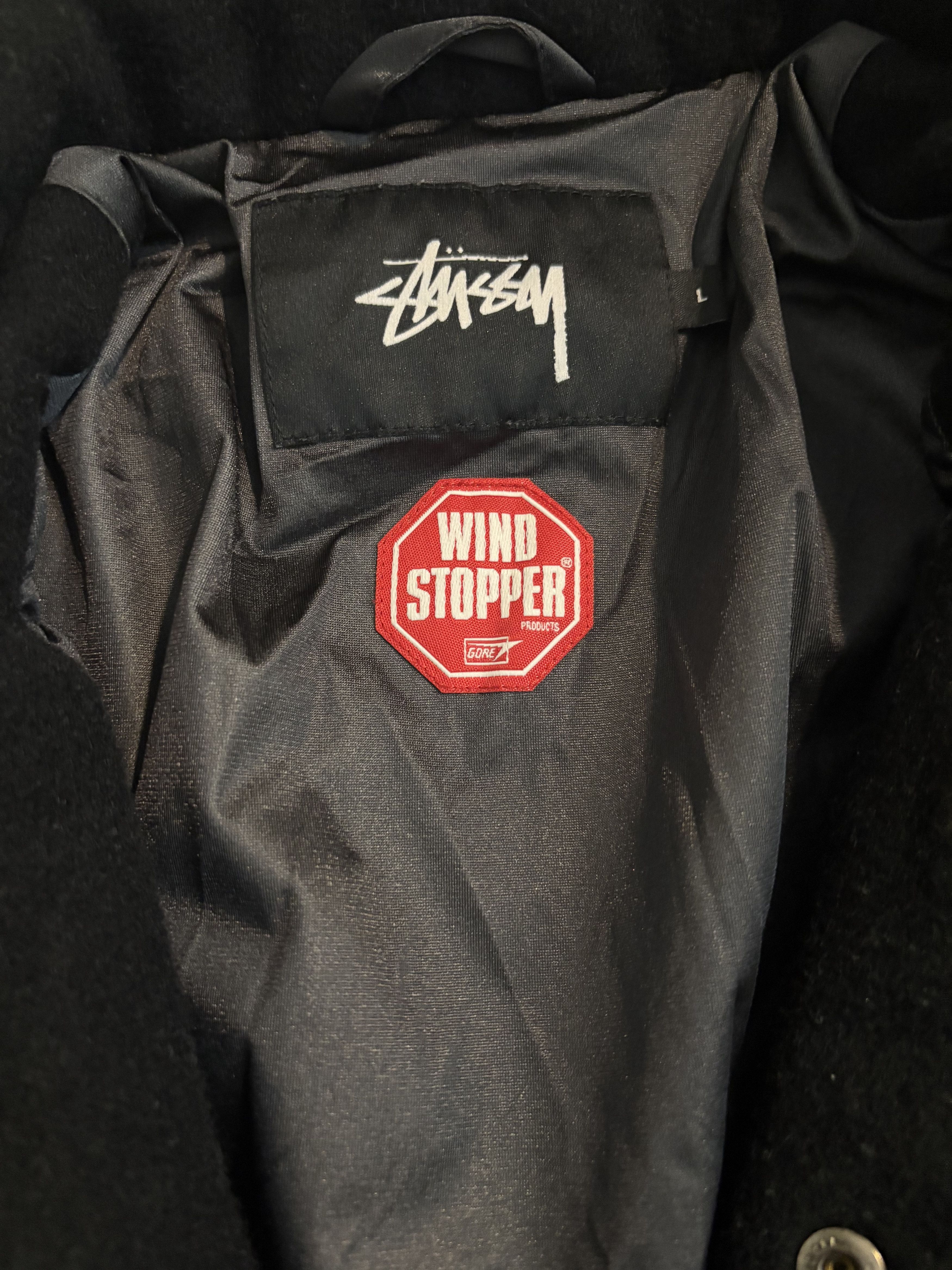 Stussy Stussy WINDSTOPPER Men's Large Black Jacket Size US L / EU 52-54 / 3 - 3 Thumbnail