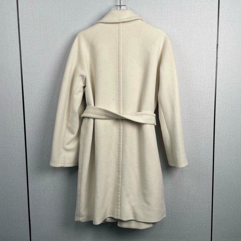 Max Mara max mara Main line white strap long-sleeved coat Size S / US 4 / IT 40 - 3 Thumbnail