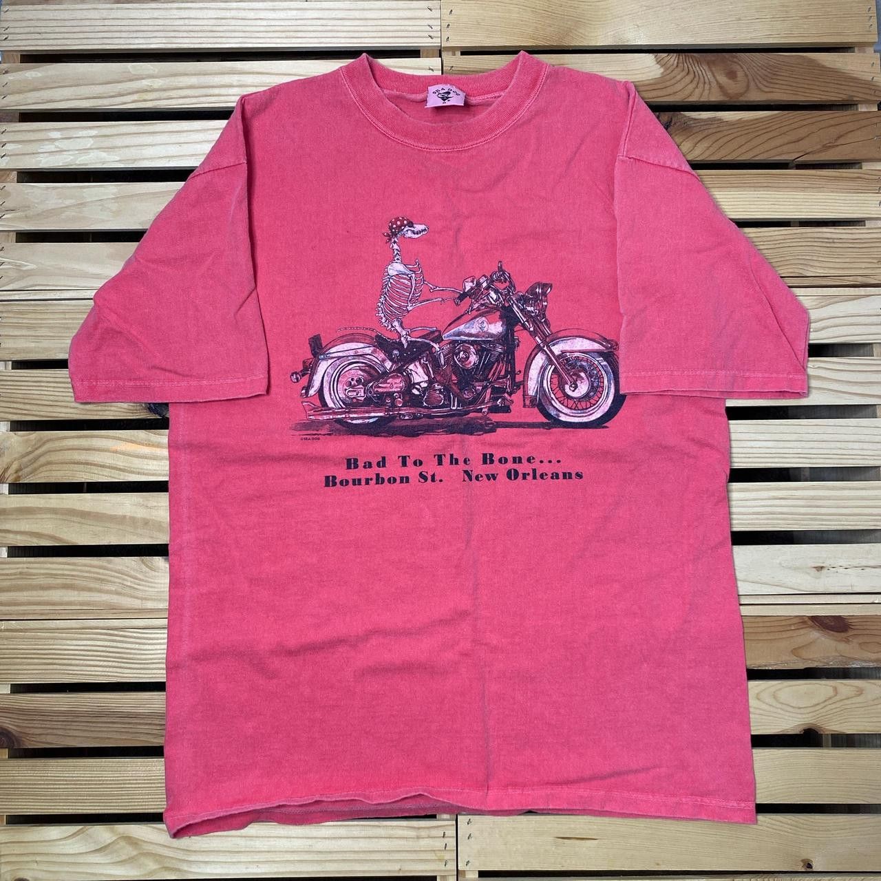 Other Vintage Sea Dog Bourbon Street Pink Biker Tee Size Medium Size US M / EU 48-50 / 2 - 1 Thumbnail