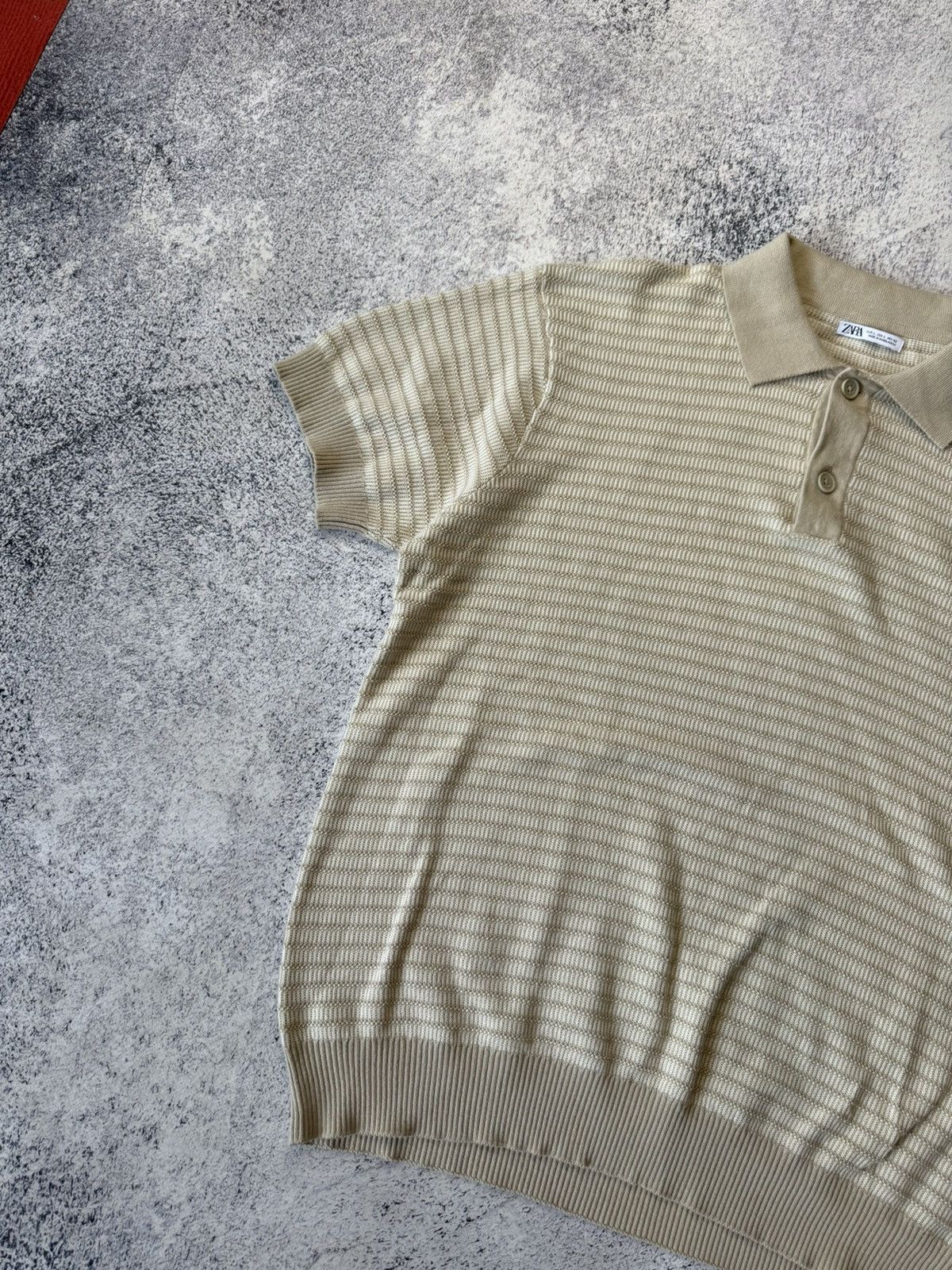 Zara Zara Old Money White Polo Tee Streetwear Hype Size US L / EU 52-54 / 3 - 2 Thumbnail