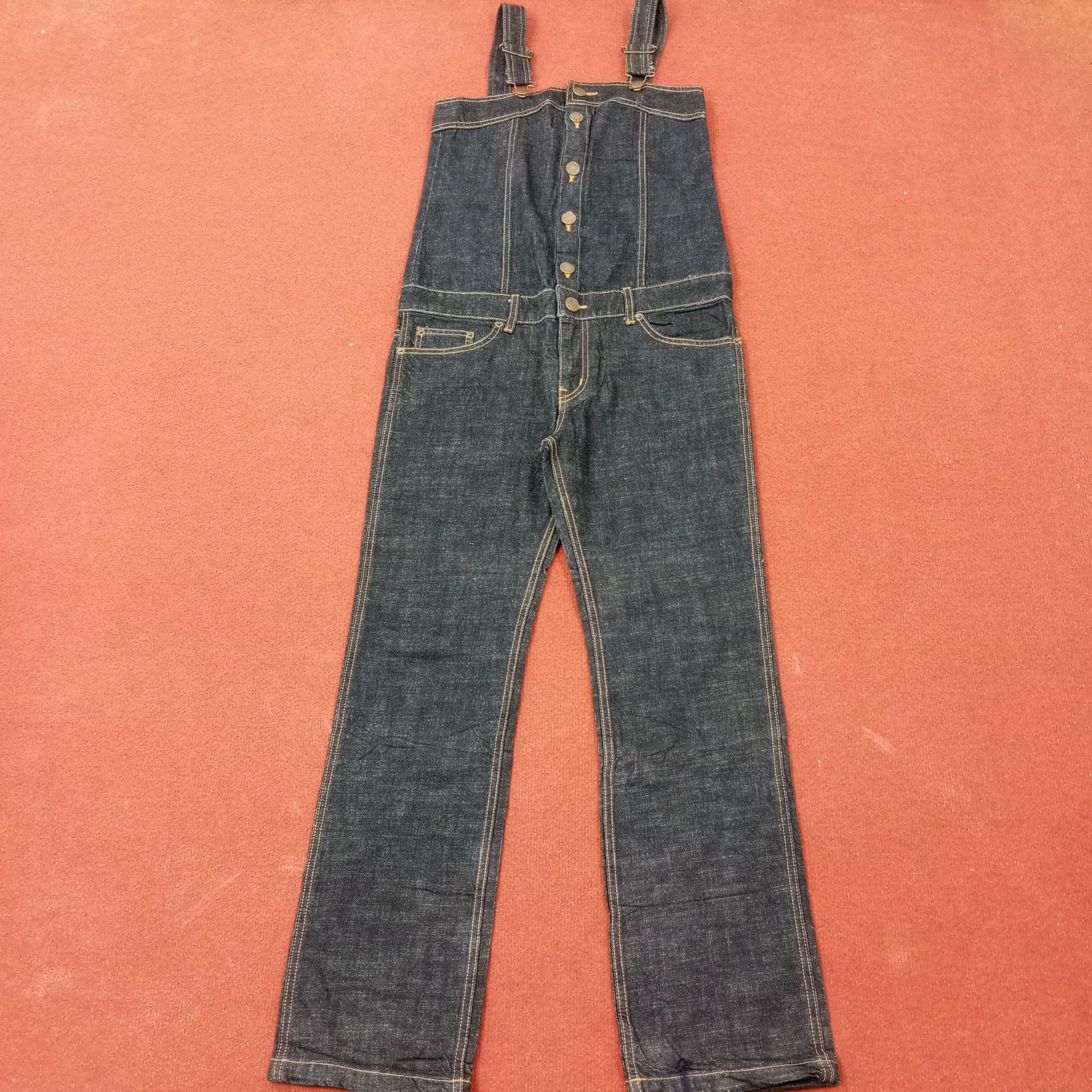 Other X-Girl Japanese Streetwear Style Overall Jeans c235n13 Size US 35 - 1 Thumbnail