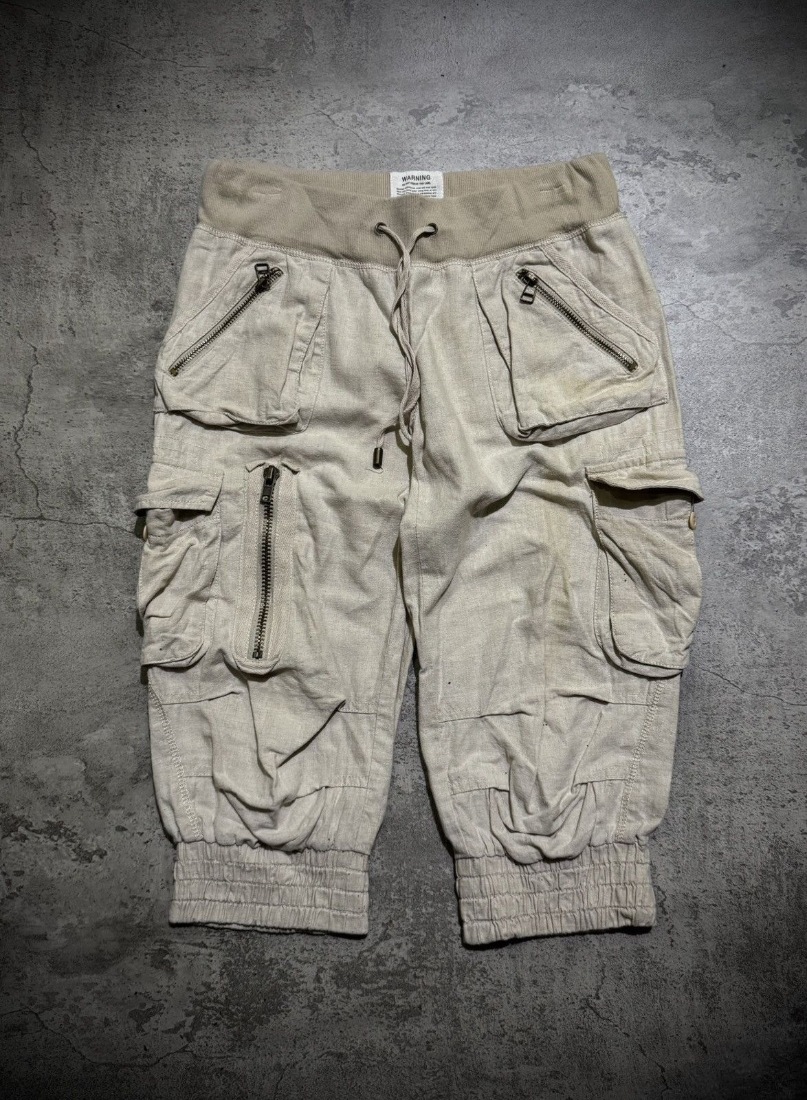 GOA G.O.A LINEN CARGO SHORT PANTS Size US 30 / EU 46 - 1 Thumbnail