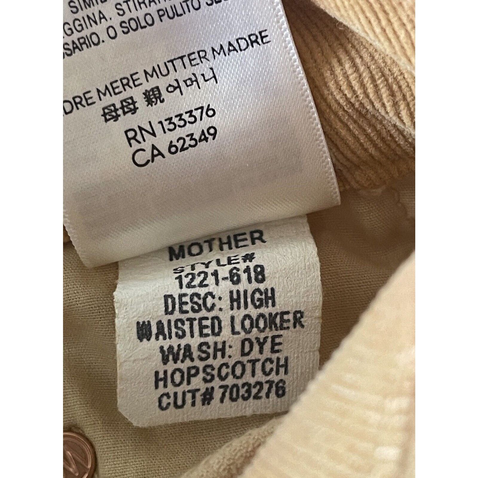 MOTHER Mother Looker Corduroy Skinny Pants Orange Tie Dye Size 28 Size 28" / US 6 / IT 42 - 13 Thumbnail