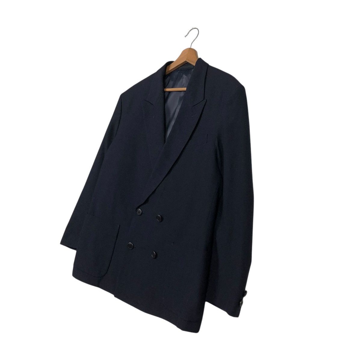 Yohji Yamamoto 🔥VINTAGE COATS JACKET YOHJI YAMAMOTO RAILWAY DOUBLE BREAST Size US M / EU 48-50 / 2 - 4 Thumbnail