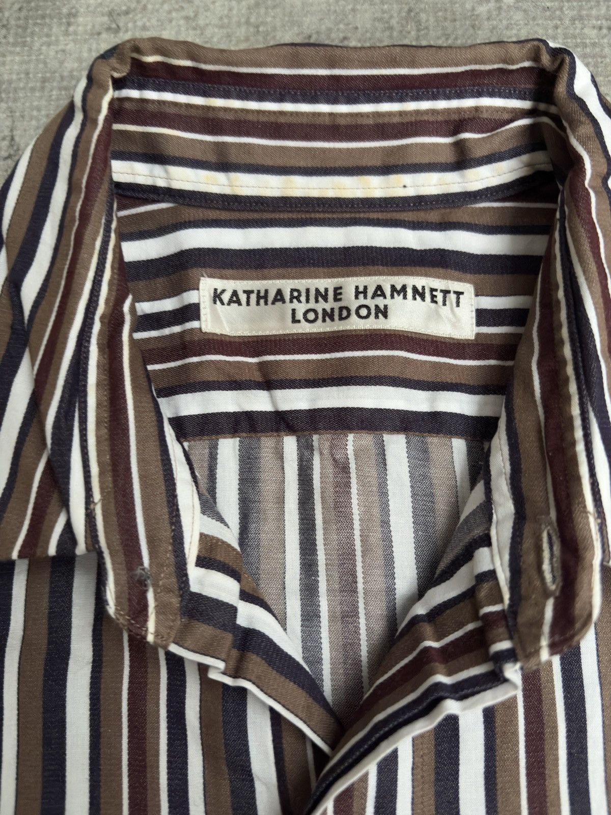 Katharine Hamnett London STRIPE SHIRT KATHRINE HAMNETT LONDON Size US M / EU 48-50 / 2 - 3 Thumbnail