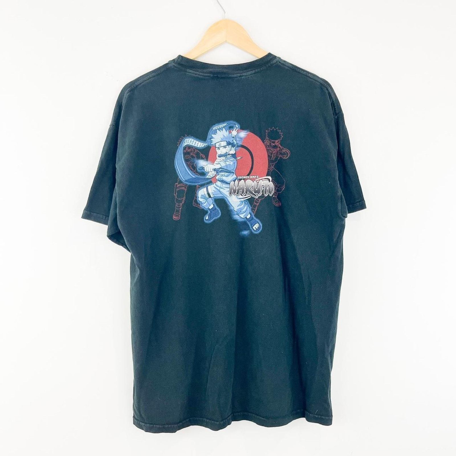 Vintage Vintage 90s Naruto Graphic Tee, Pre-Shrunk Black Mens Large Size US L / EU 52-54 / 3 - 1 Thumbnail