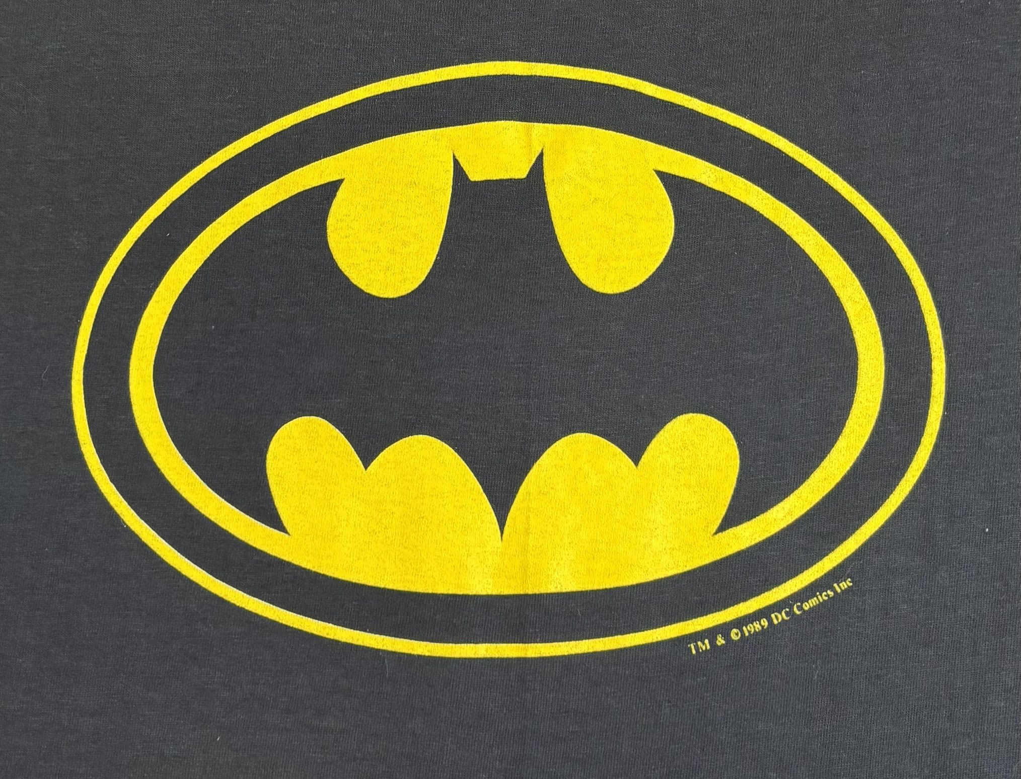DC Comics × Hanes × Vintage Batman 1989 DC Comics 80s Big Logo T-shirt Hanes Large Size US L / EU 52-54 / 3 - 8 Thumbnail