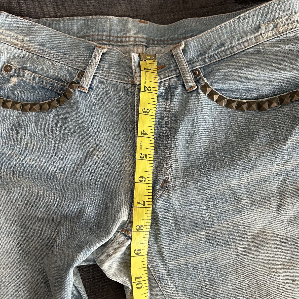 Tete Homme Tete Homme Flared Distressed Jeans Size US 29 - 17 Thumbnail