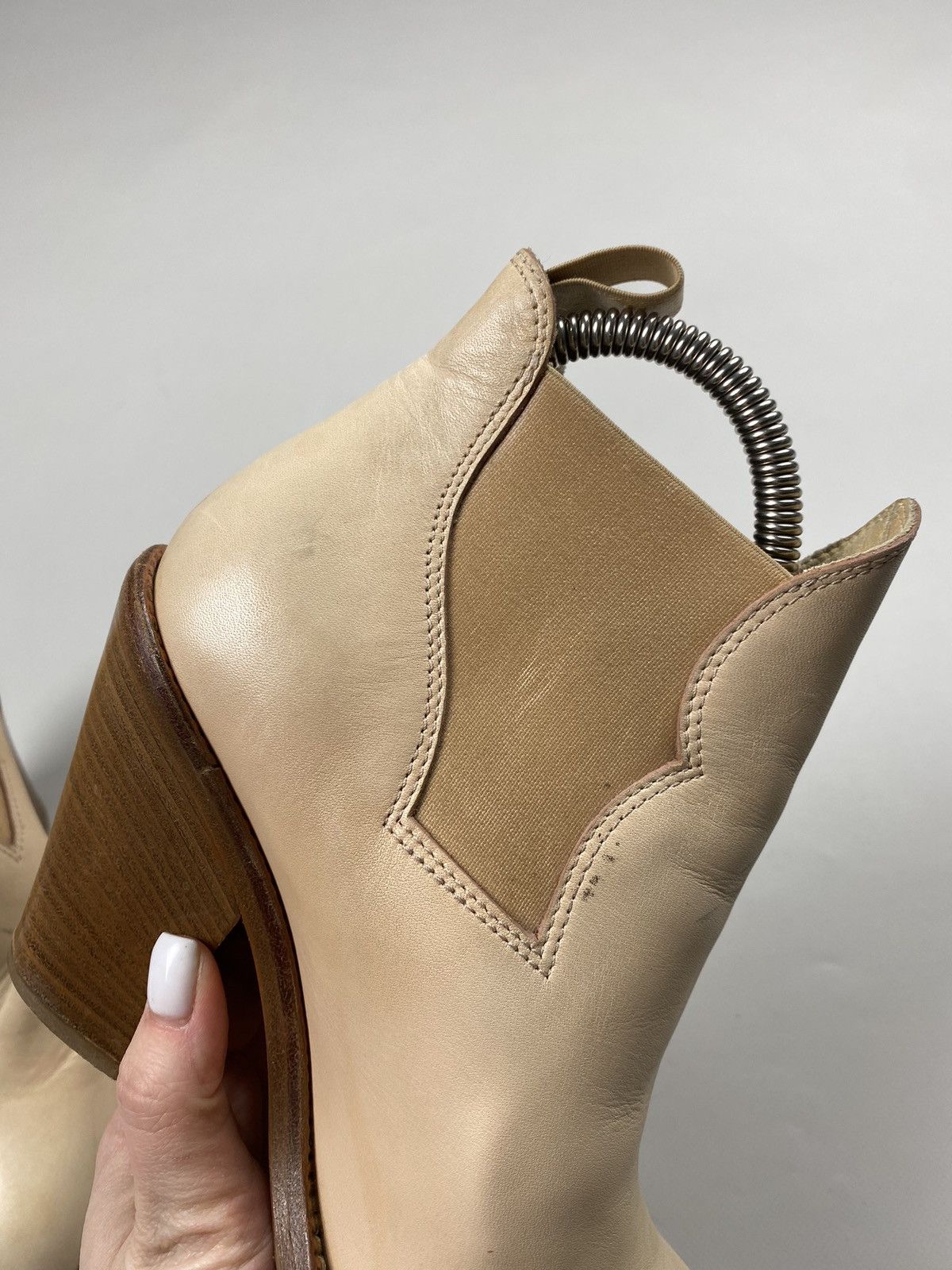Acne Studios Acne Ladies Leather Heeled Boots Shoes Size 37 Size US 7 / IT 37 - 23 Thumbnail