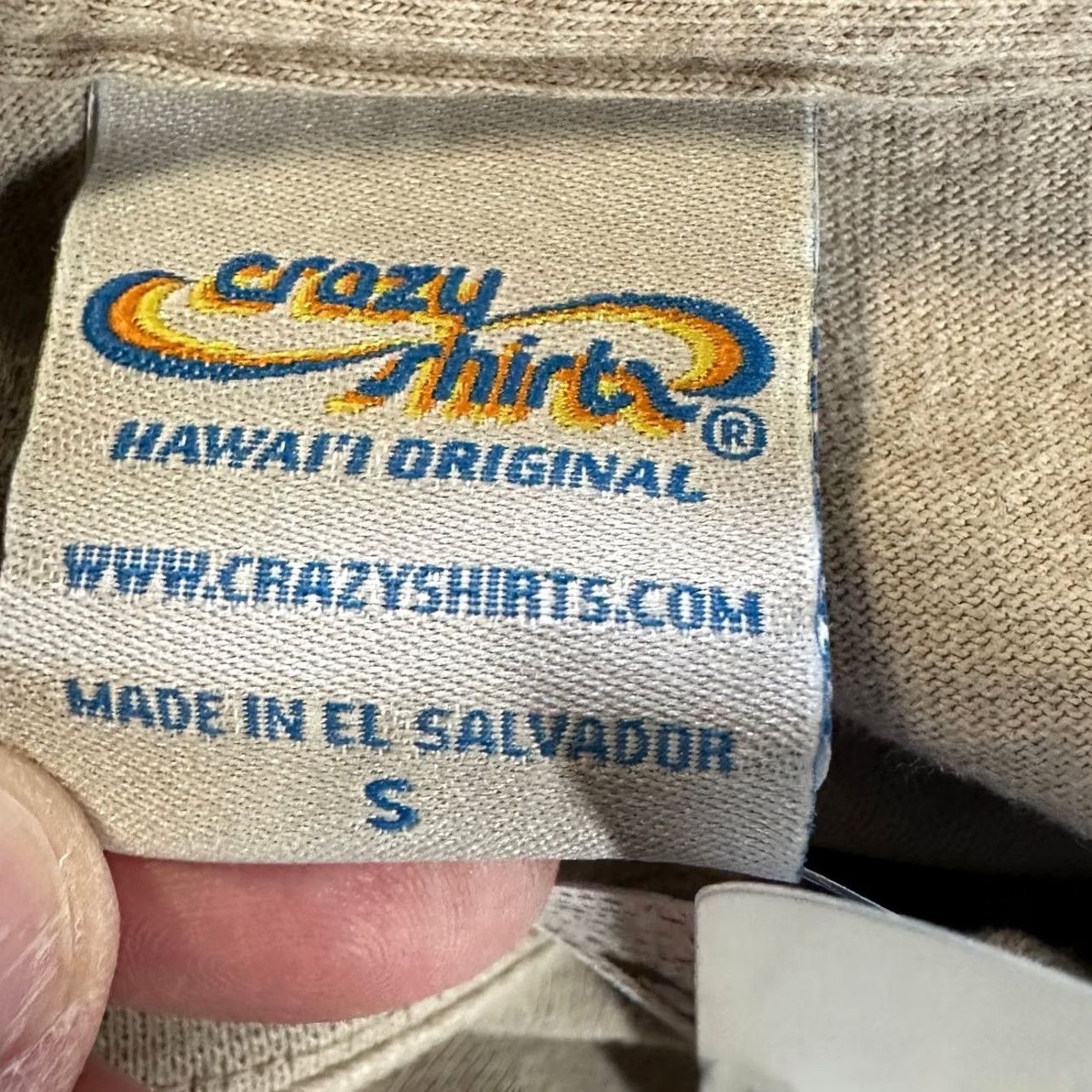 Vintage Crazy Shirts T-Shirt Unisex Small Tan Kona Coffee Dyed Tee NEW Hawaii Honolulu Beige Size US S / EU 44-46 / 1 - 5 Thumbnail
