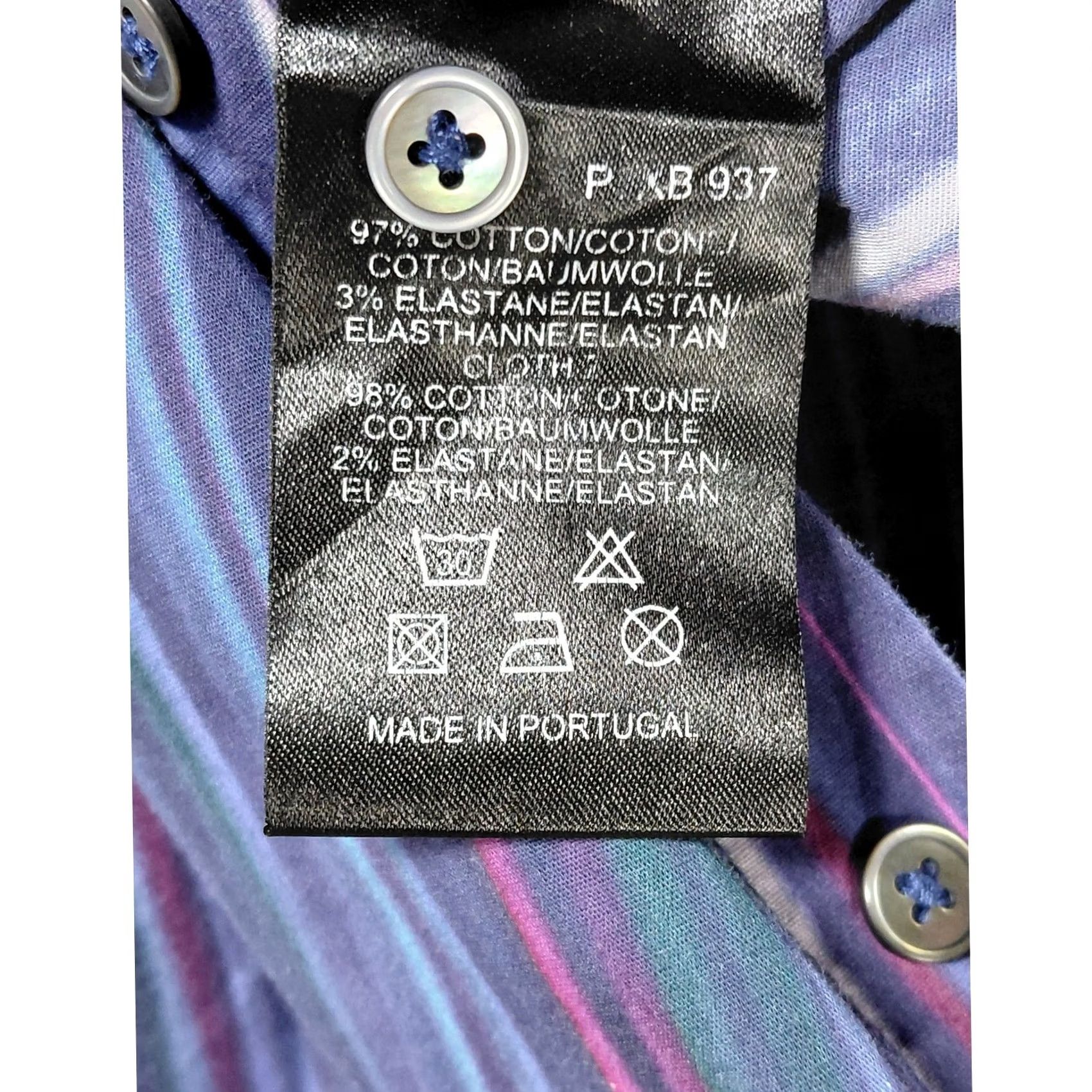 Paul Smith Paul Smith Black Swirl Print Shirt Blue Cotton Blend Long Sleeve Women Size 38 Size XS / US 0-2 / IT 36-38 - 7 Thumbnail