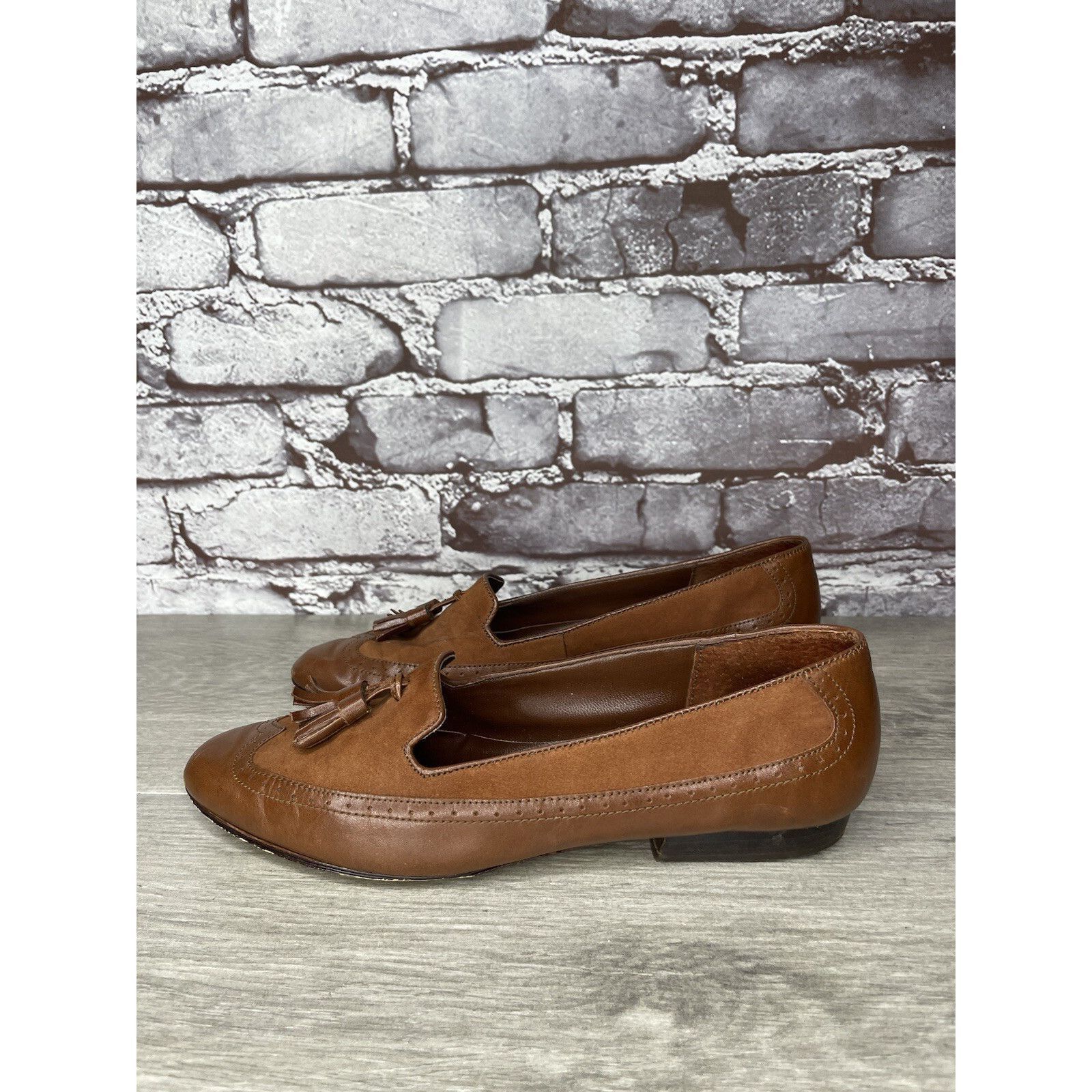 Other Cappagallo Brown Leather Wingtip Tassel Loafer Shoes Women S Size US 6 / IT 36 - 12 Thumbnail