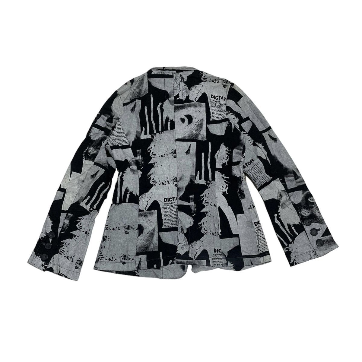 Hysteric Glamour × Japanese Brand × Jean Paul Gaultier Algonquins Dictator Allover Print Blazer Jacket Size US M / EU 48-50 / 2 - 2 Thumbnail