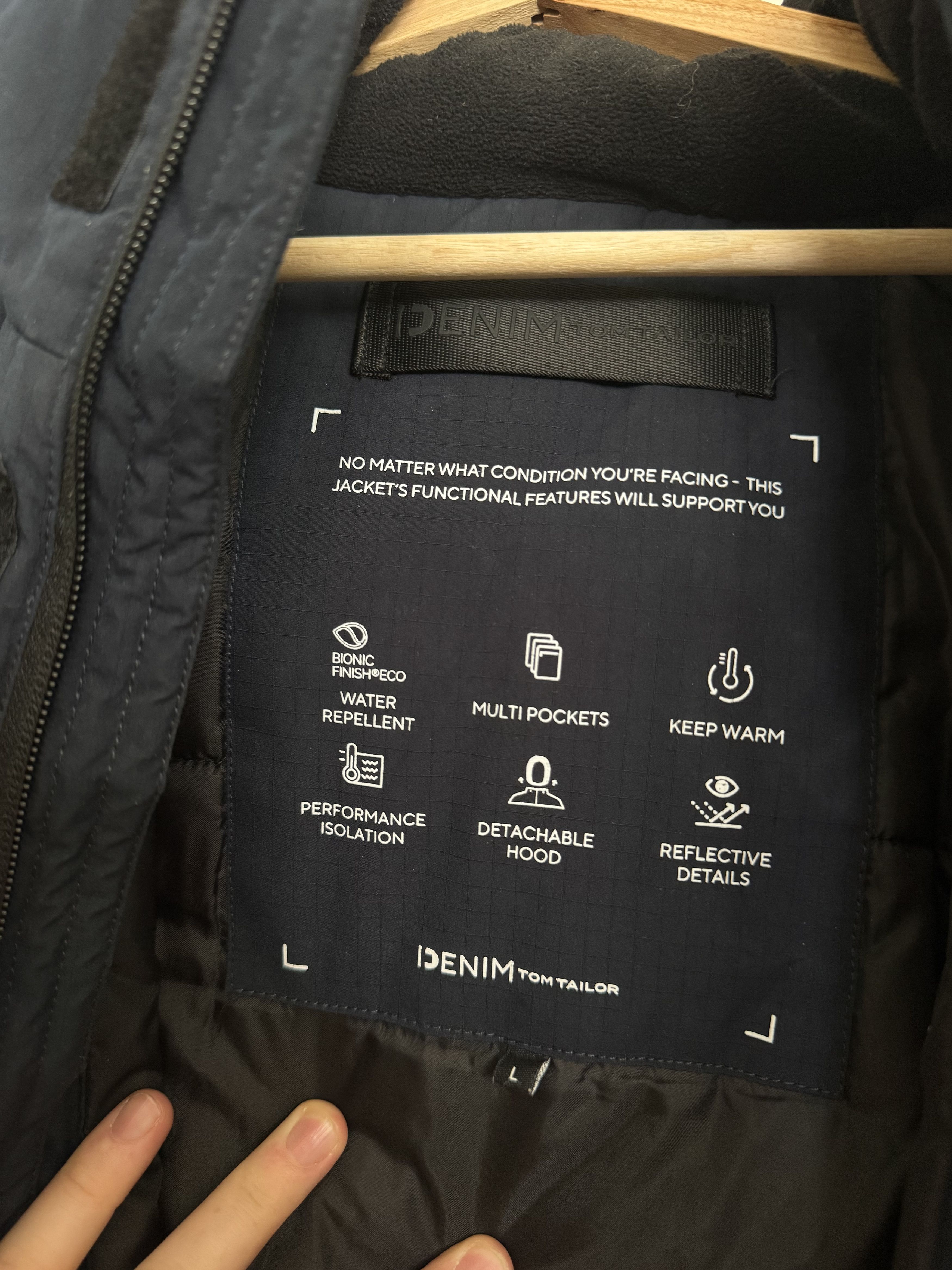 Tom Tailor Heavy Parka (Waterproof) Size US L / EU 52-54 / 3 - 3 Thumbnail
