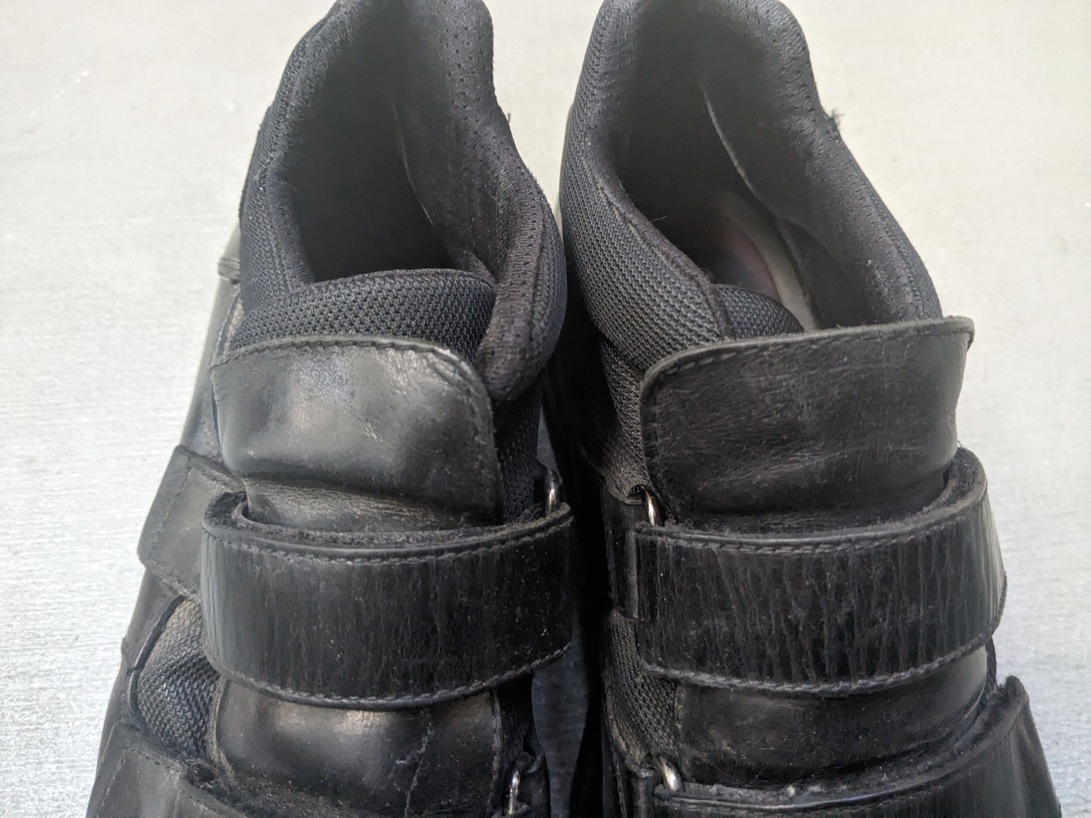 Prada Prada Sneakers Size 9.5 Black Leather Mid Tops Strap Y2K Size US 9.5 / EU 42-43 - 5 Thumbnail