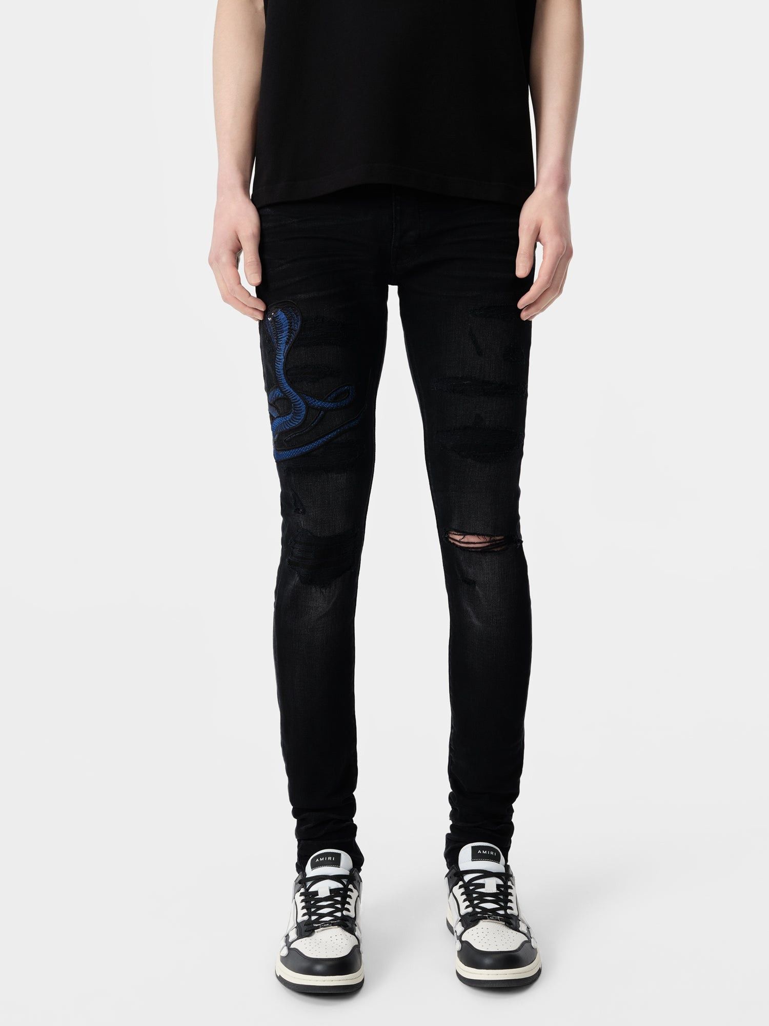 Amiri o1s1wg110825 Poison Archival Jeans in Black Size US 30 / EU 46 - 3 Thumbnail