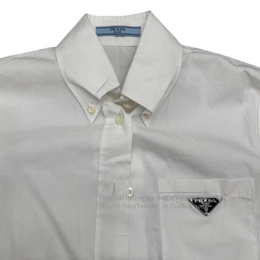 Prada Prada White Triangle Logo Short. Size XS / US 0-2 / IT 36-38 - 3 Thumbnail