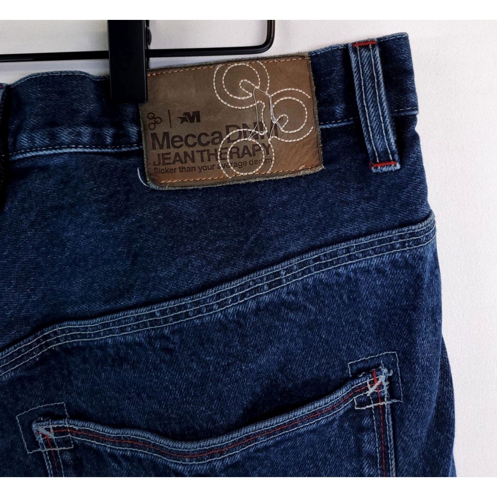 Vintage VINTAGE Mecca DNM VTG Y2K Jean Shorts Jorts Baggy Skater 12" inseam Mens 38 Blue Jeans Shorts Mens 38 Size US 38 / EU 54 - 4 Thumbnail