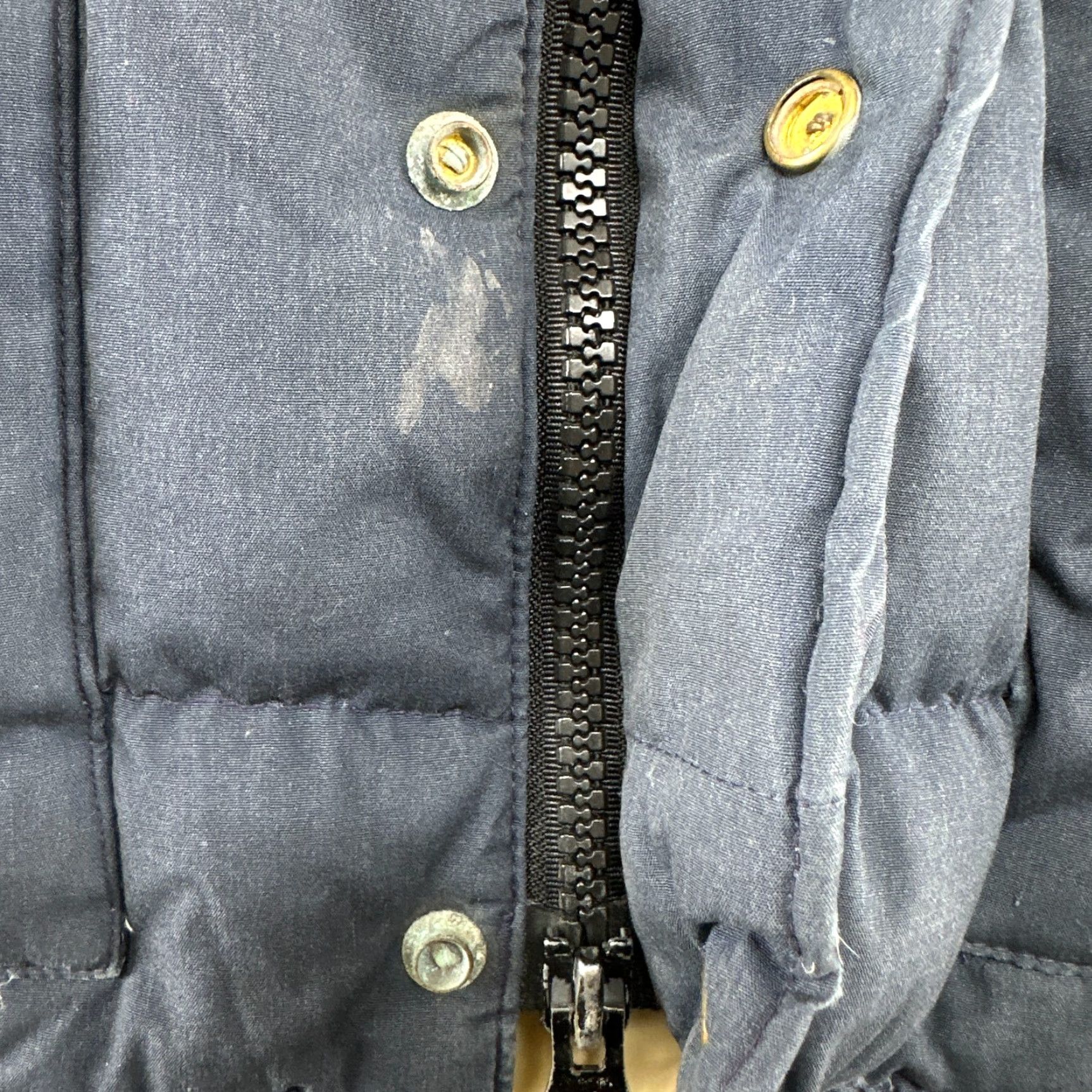 Eddie Bauer VINTAGE Eddie Bauer Vest Mens L Blue Navy Down Goose 90s Puffer Zip Snap Lined Cotton Canvas Size US XL / EU 56 / 4 - 6 Thumbnail