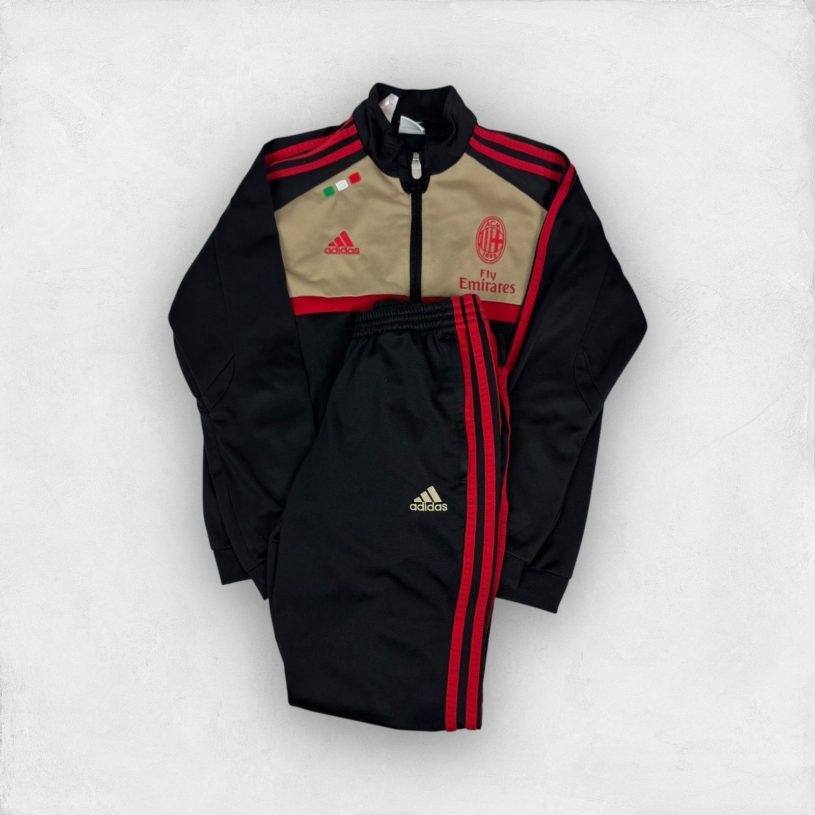 Adidas Adidas Men's Multi Full Zip AC Milan Football Tracksuit Size US S / EU 44-46 / 1 - 1 Thumbnail