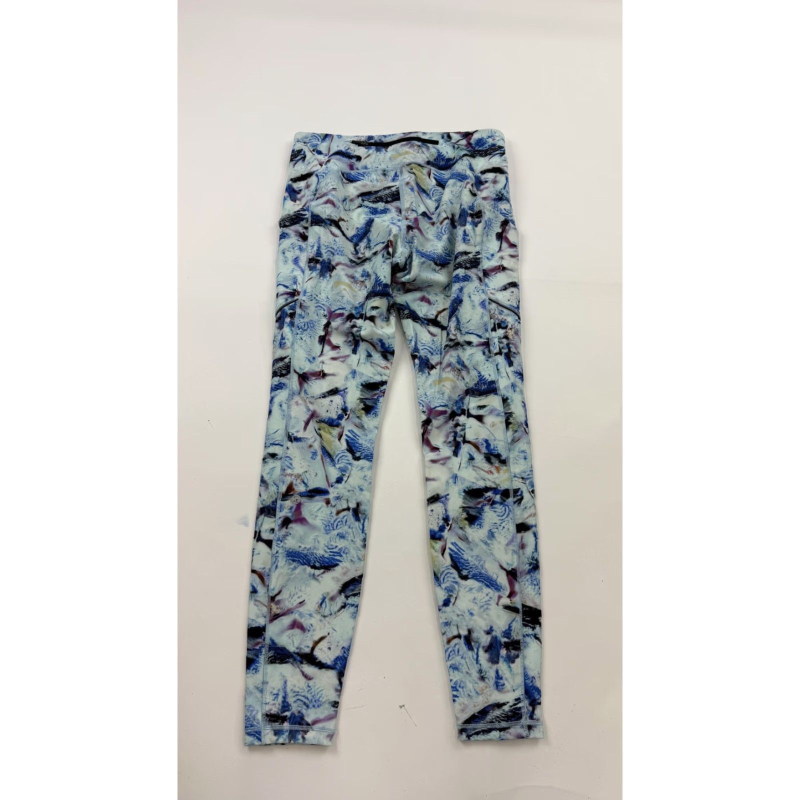 Lululemon Lululemon Leggings Womens 8 Blue Purple Abstract Side Pockets High Rise Yoga Size 30" / US 8 / IT 44 - 5 Thumbnail
