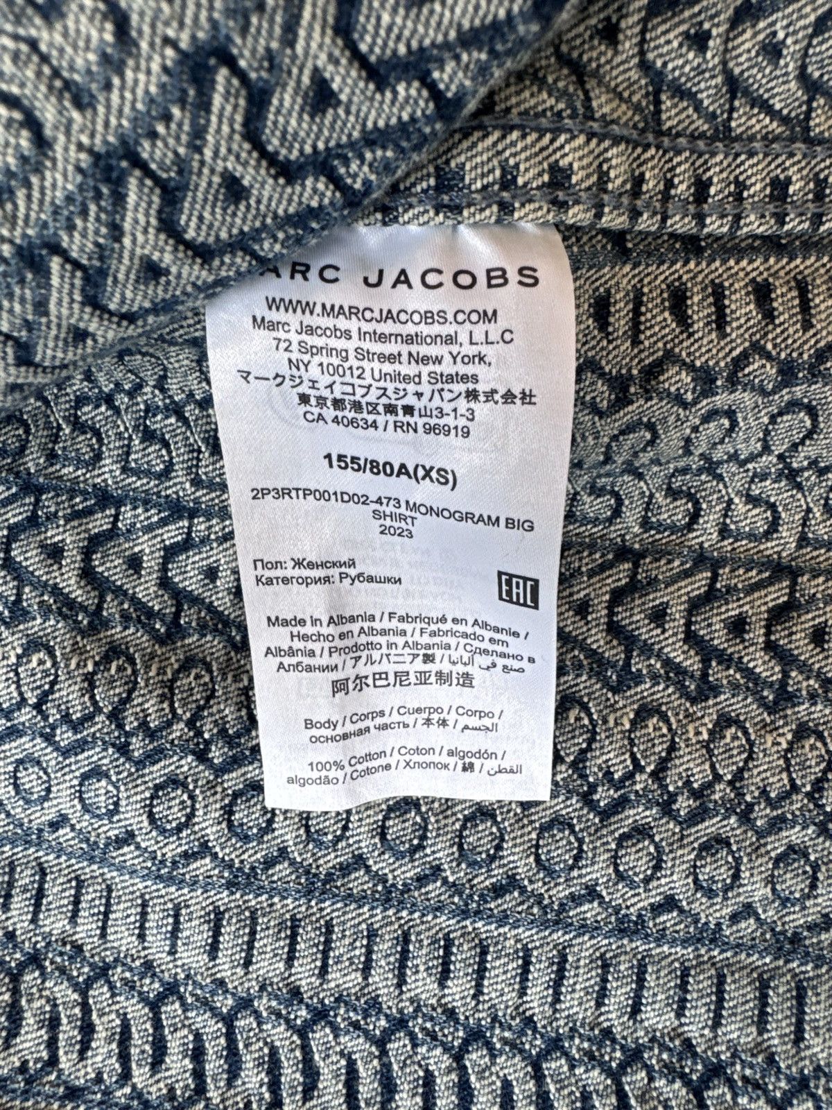 Marc Jacobs Marc Jacobs Monogram Big Shirt Size US S / EU 44-46 / 1 - 8 Thumbnail
