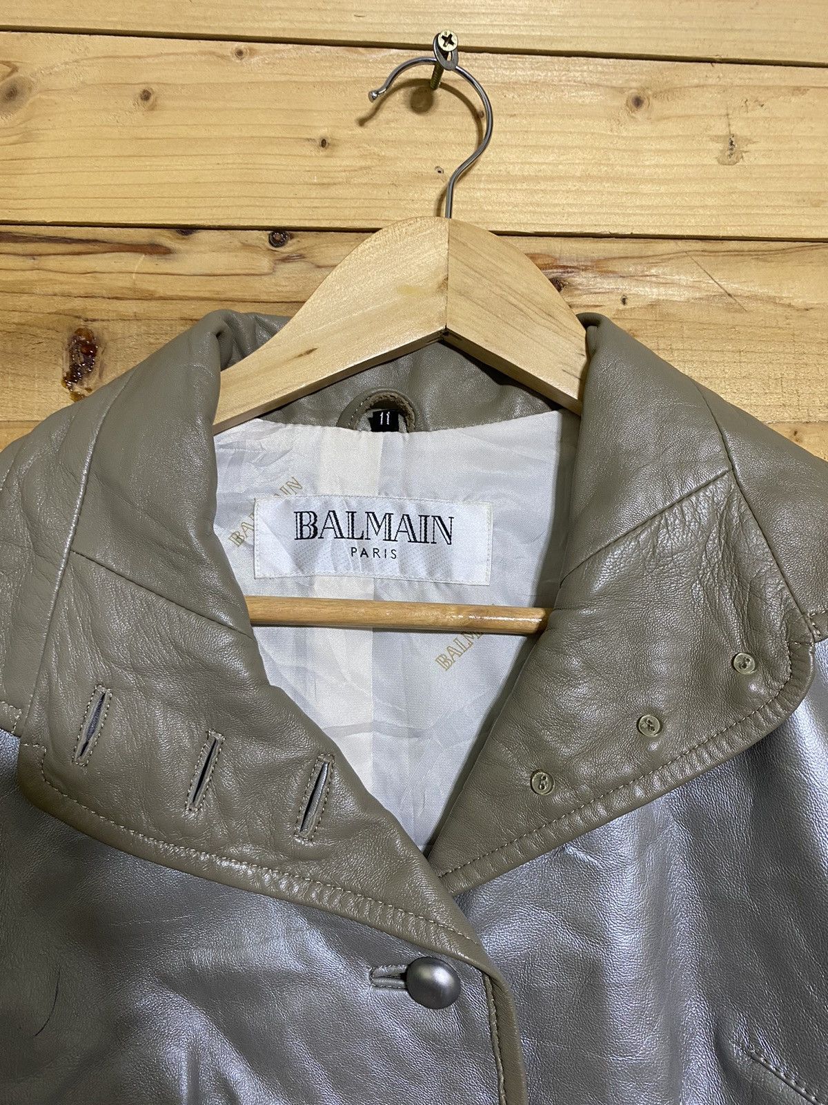 Balmain Offernow🔥Vintage balmain paris leather jacket Size S / US 4 / IT 40 - 4 Thumbnail
