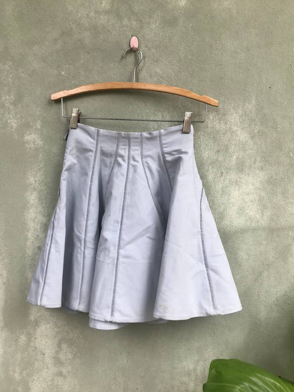 image of Miu Miu Authentic Skirt Item in Blue White, Women's (Size 27)