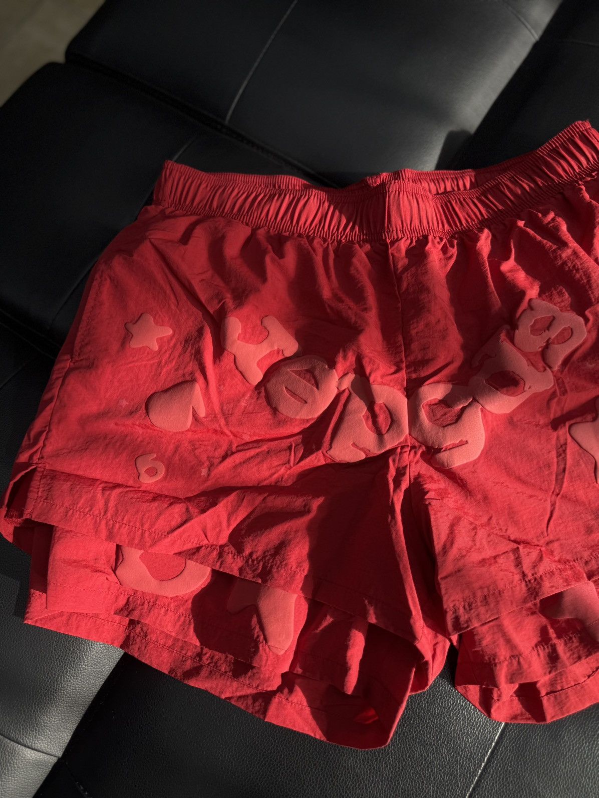 Sp5der Sp5der Double Layer STAR Shorts Size Large (NEW) Red Size US 31 - 4 Thumbnail