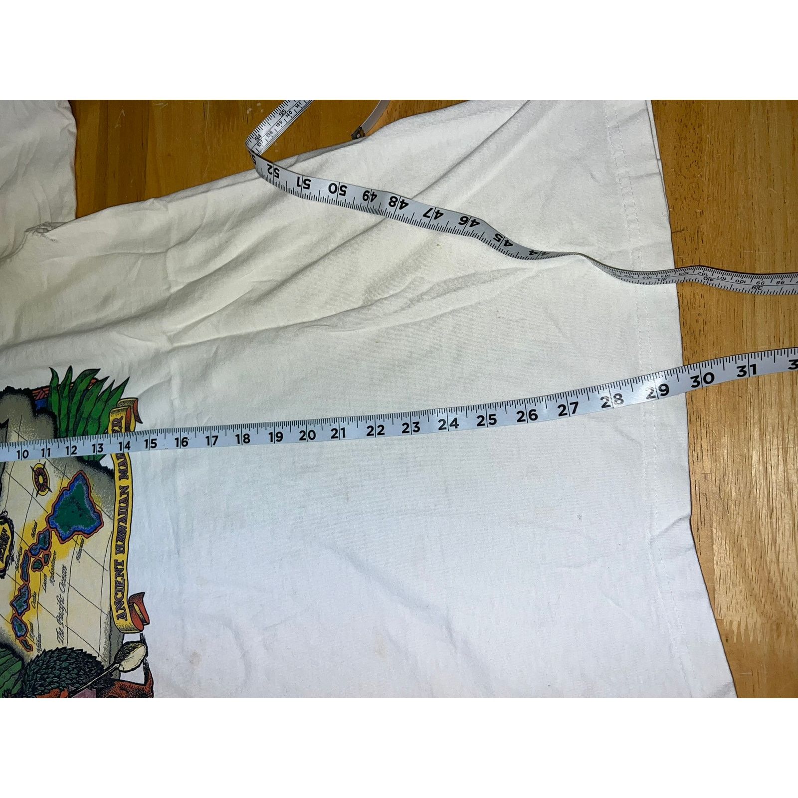 Vintage Vintage Hawaii Ancient Hawaiian Mariner Map White XL Shirt Size US XL / EU 56 / 4 - 14 Thumbnail