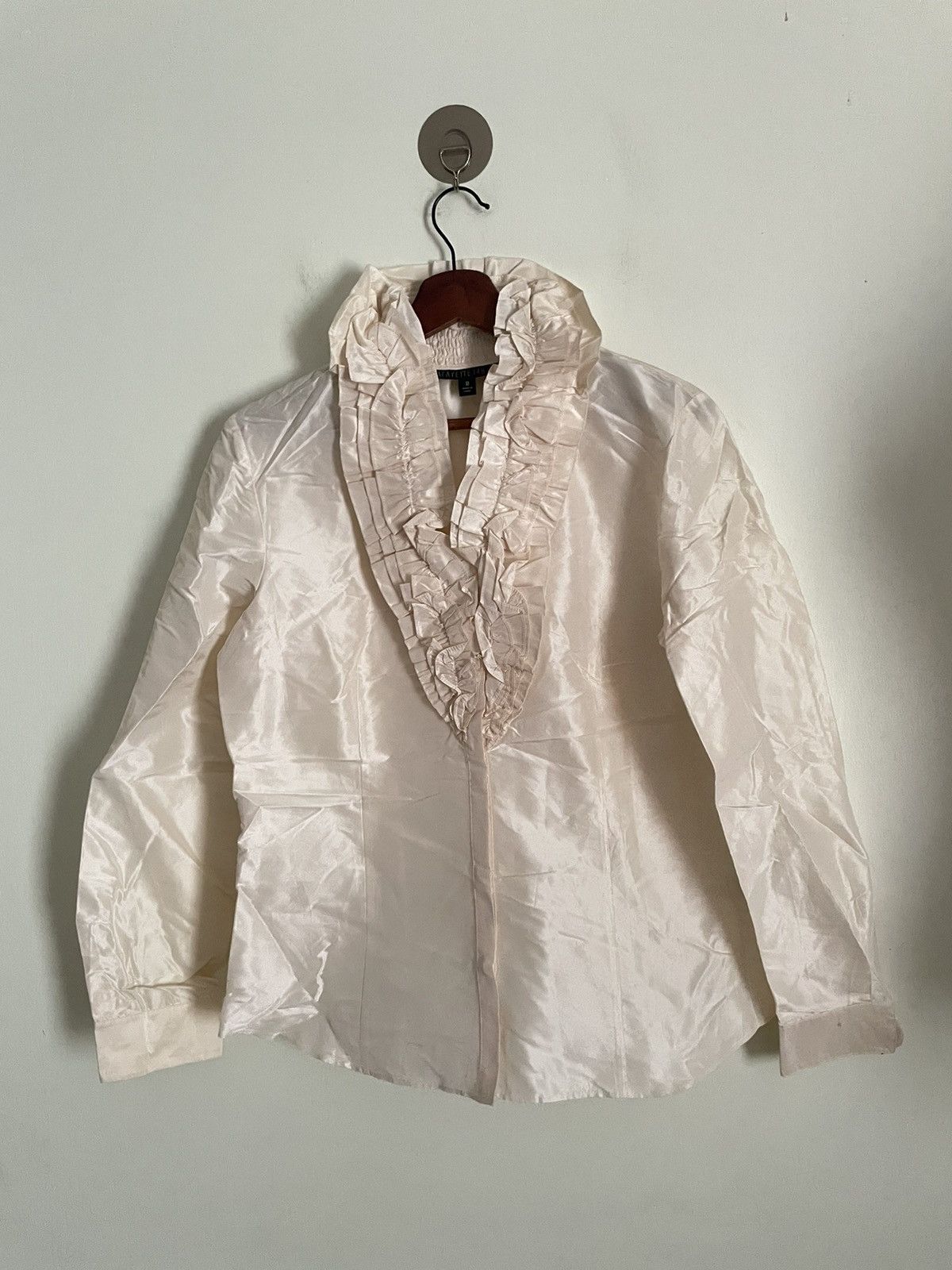 Lafayette 148 Lafayette 148 White Blouse Size L / US 10 / IT 46 - 1 Thumbnail