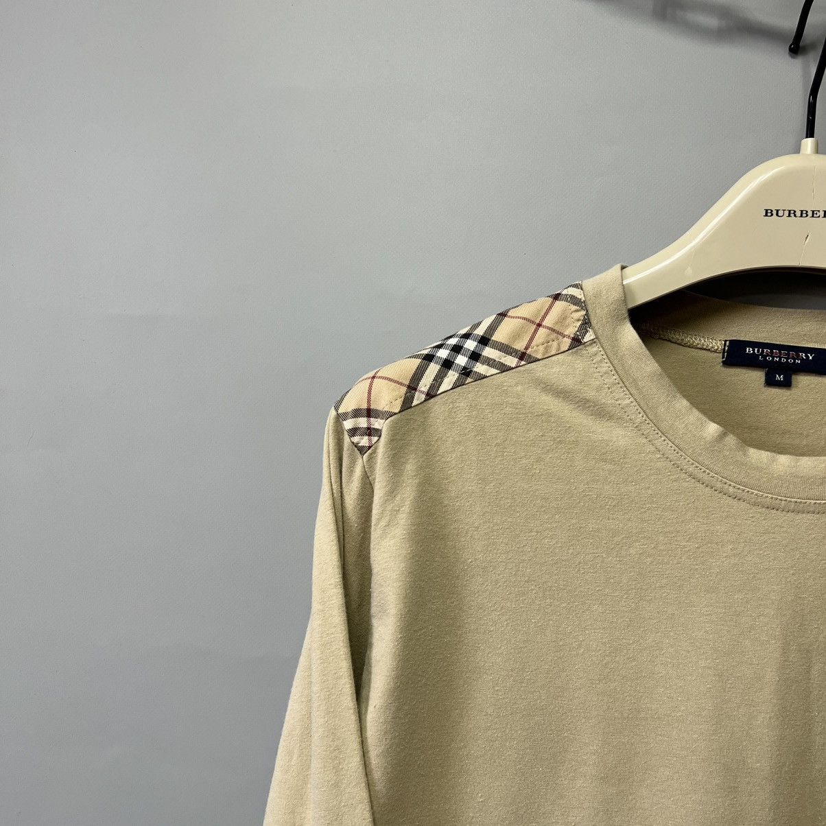 Burberry Burberry Vintage Beige Long Sleeve t shirt nova check Size US M / EU 48-50 / 2 - 6 Thumbnail