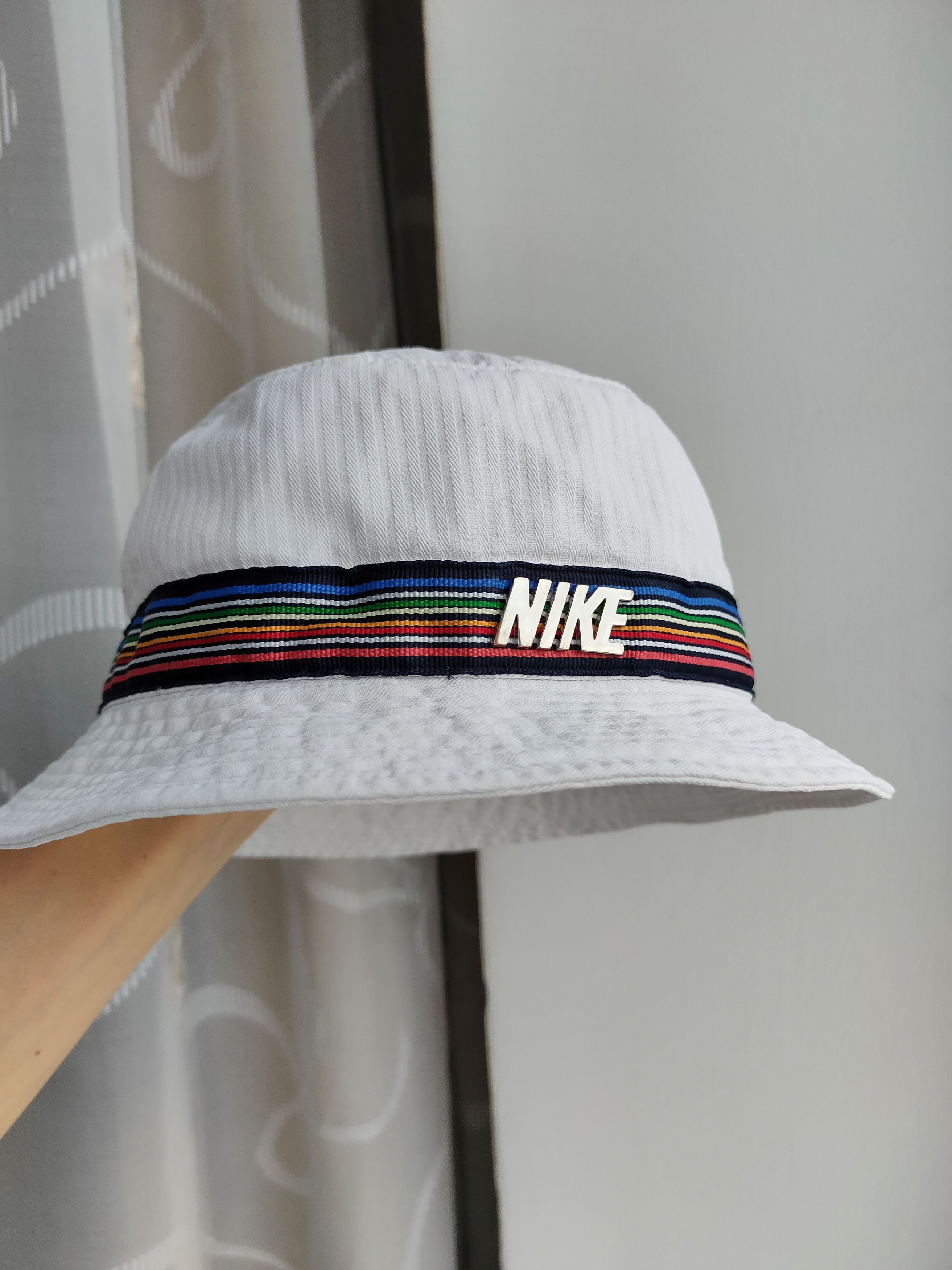 Nike vintage bucket hat panama nike metal logo rare hat nike