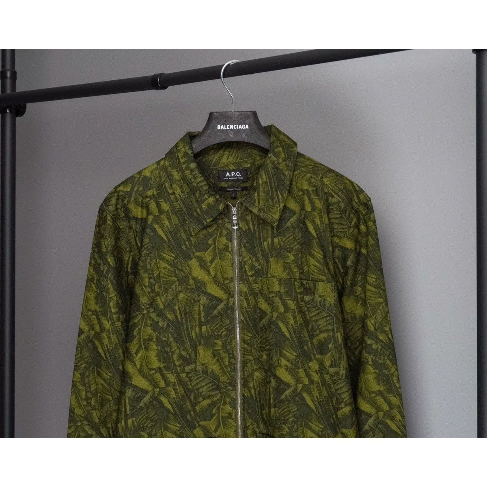 A.P.C. APC harry camo print green ripstop zip overshirt jacket Size US L / EU 52-54 / 3 - 2 Thumbnail
