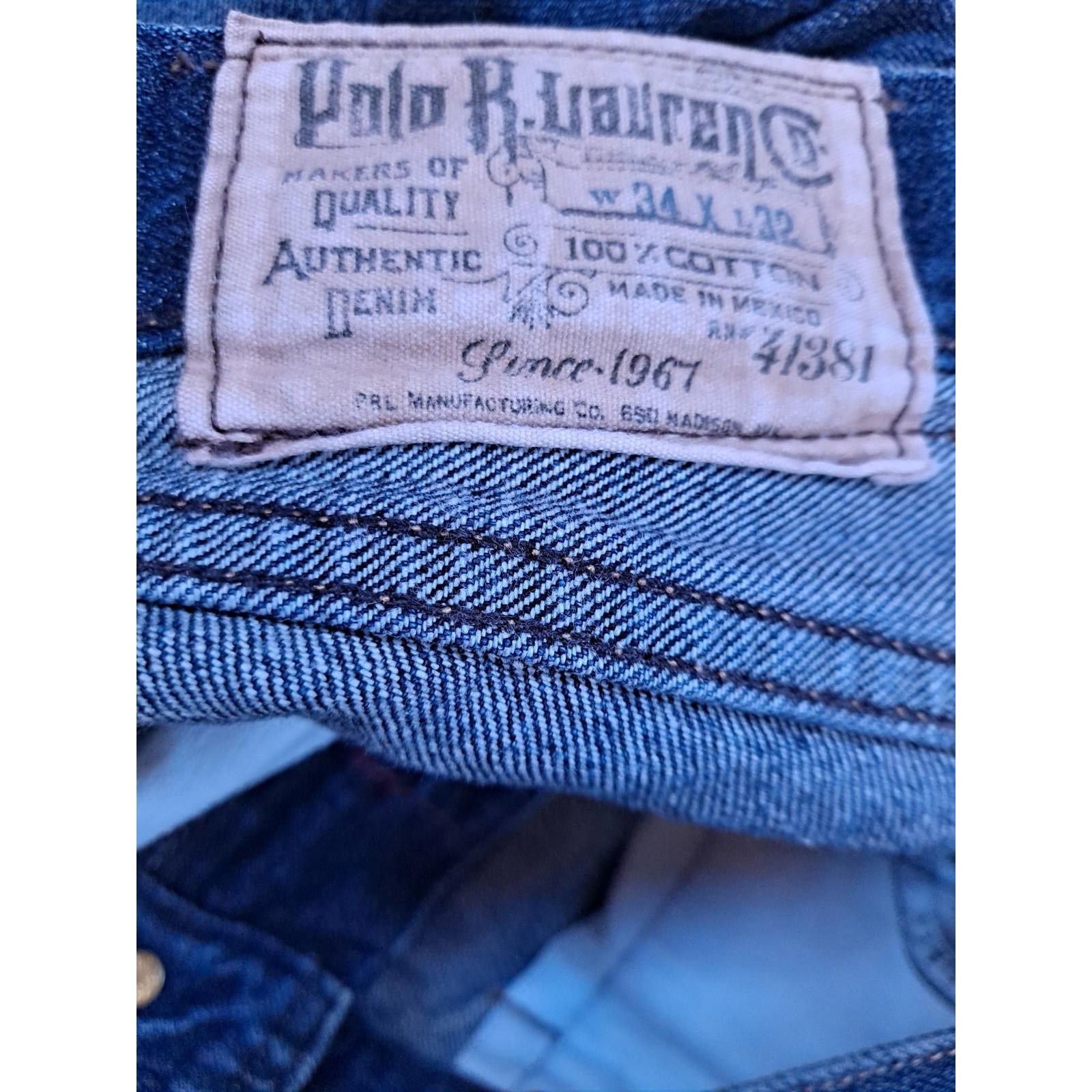Polo Ralph Lauren Polo Blue Denim Jeans Size 34x32 Size US 34 / EU 50 - 7 Thumbnail