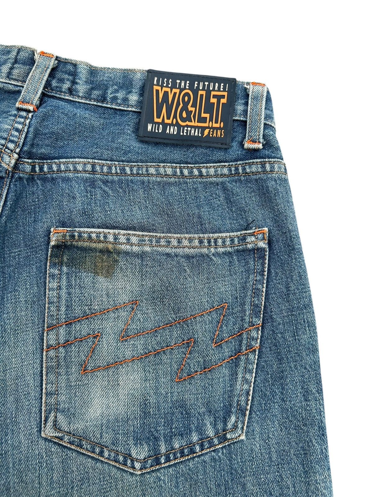 W&LT W&LT kiss The Future Distressed Denim Jeans Size US 32 / EU 48 - 8 Thumbnail
