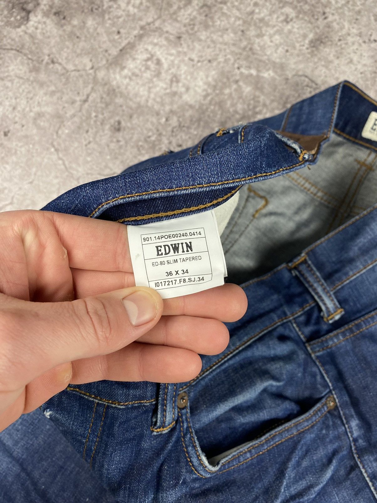 Edwin × Japanese Brand × Vintage vintage Edwin Junya Watanabe Selvage Japanesse denim jeans Size US 36 / EU 52 - 10 Thumbnail