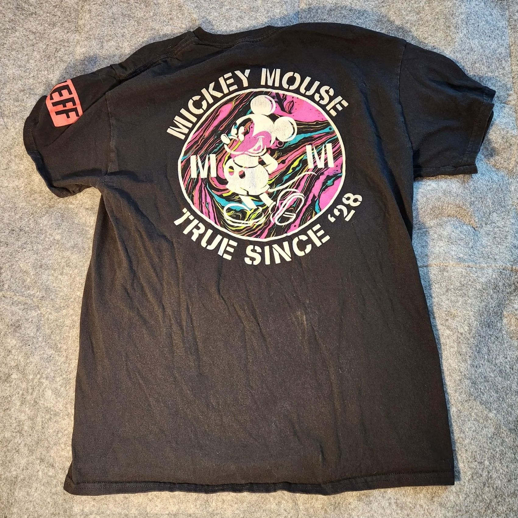 Disney Disney Neff Shirt Mens Medium Black Mickey Mouse True Since '28 Graphic Tee Size US M / EU 48-50 / 2 - 5 Thumbnail