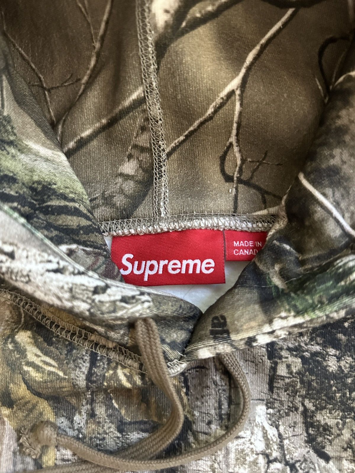 SUPREME BOX LOGO HOODED Realtree CAMO Supreme Box Logo Hooded 