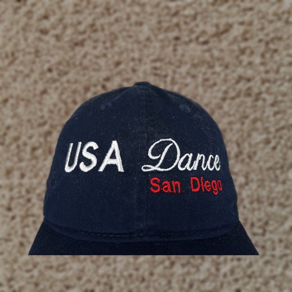 DANCER USA Dance Hat Cap Strap Back One Size Blue 100% Cotton Outdoor Unbranded Unisex Adults Baseball Cap Size ONE SIZE - 1 Thumbnail