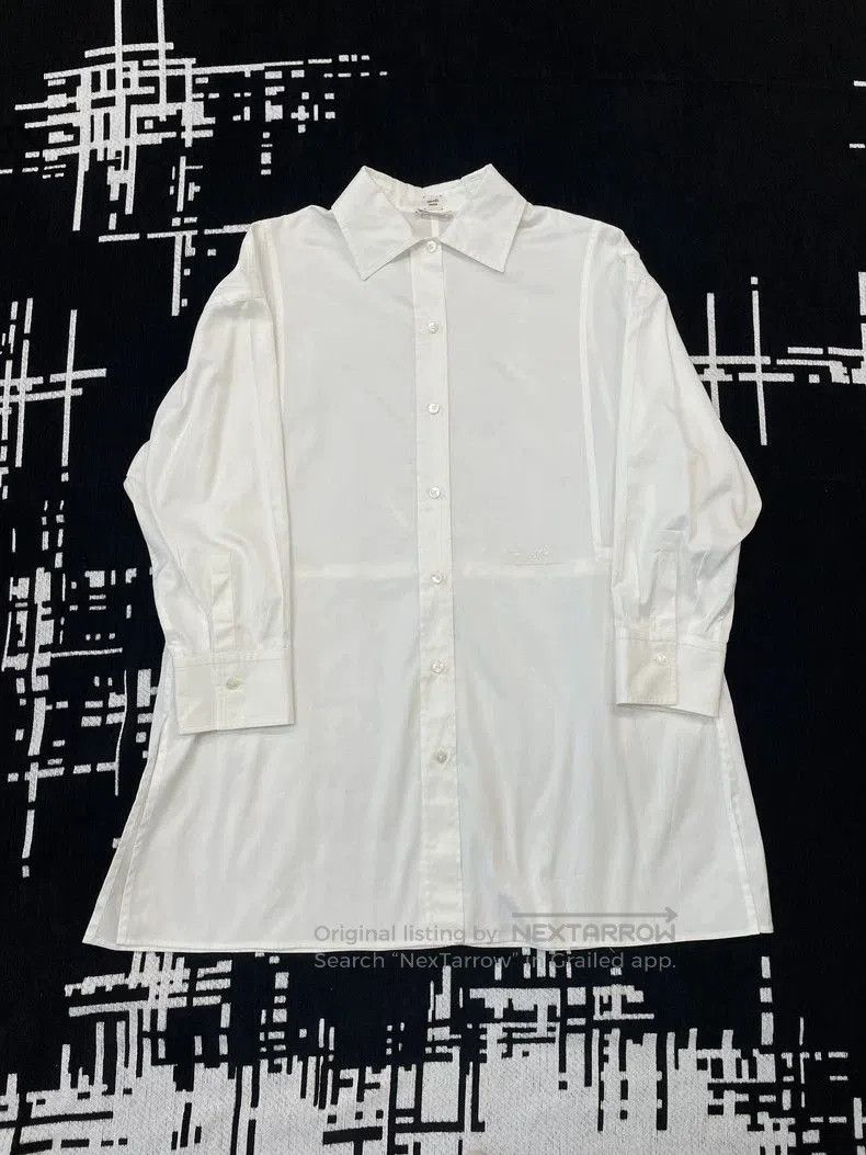 Hermes Hermes White Drawstring Shirt Dress. Size US M / EU 48-50 / 2 - 1 Thumbnail