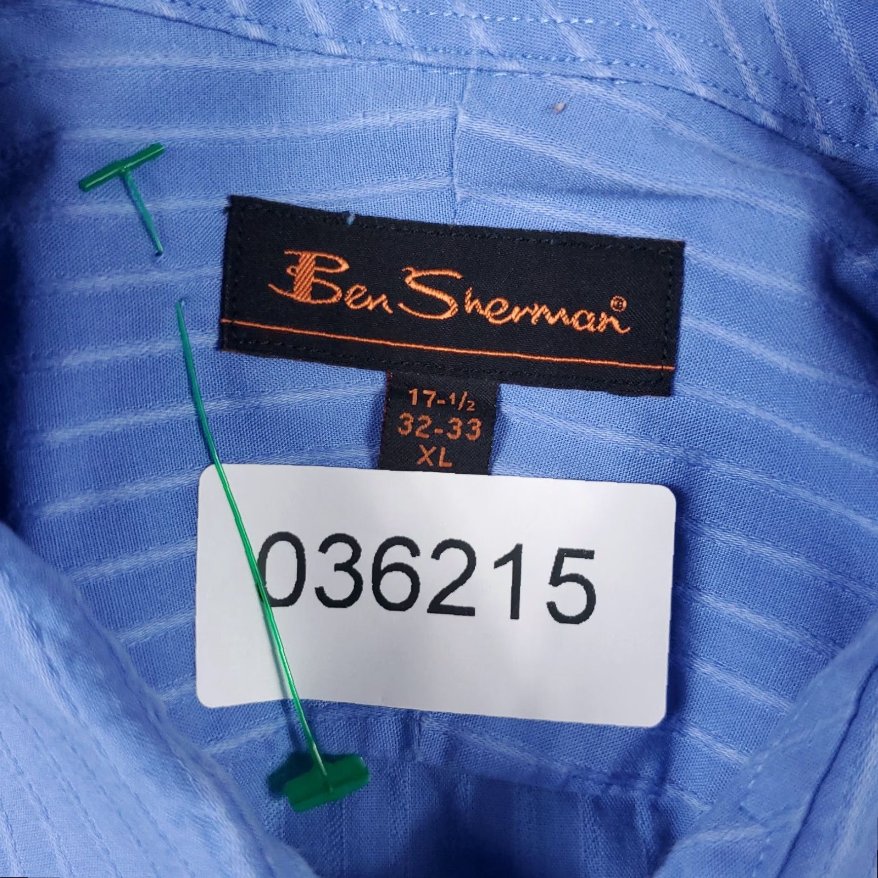 Ben Sherman Ben Sherman Shirt Mens XL Blue Striped Button-Up Long Sleeve Size US XL / EU 56 / 4 - 6 Thumbnail