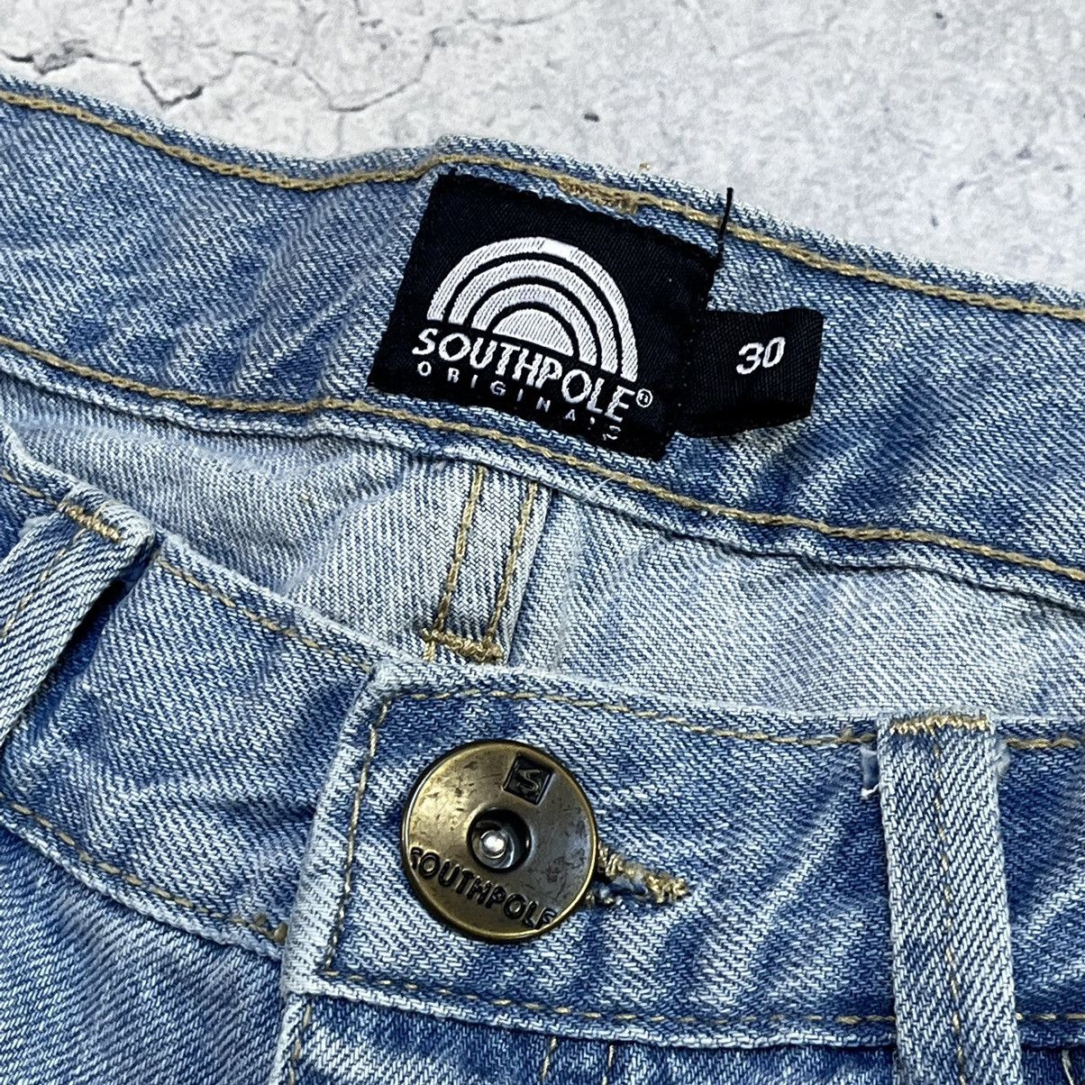 JNCO × Southpole Southpole Og Baggy Embroidered Logo Jeans Vintage Rap Pants Size US 30 / EU 46 - 7 Thumbnail