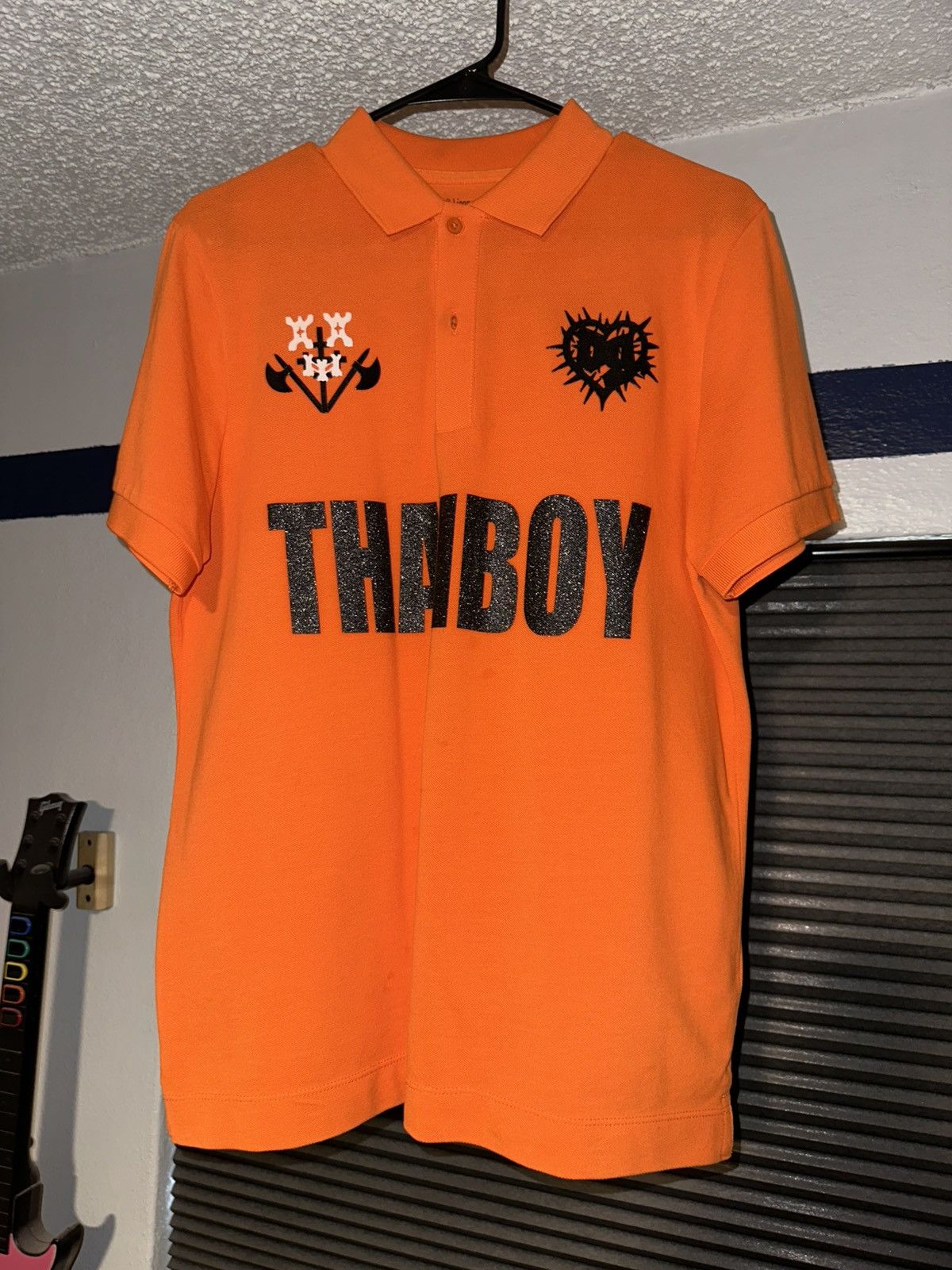 Drain Gang × Sad Boys × Yung Lean Thaiboy Digital "Back2Life" Polo Orange Small Size US S / EU 44-46 / 1 - 1 Thumbnail