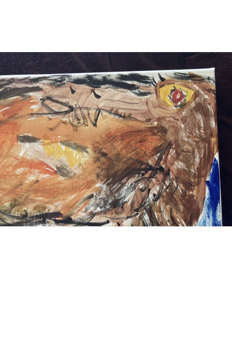 Other Original Mike Tyson vs Smaug Acrylic Canvas Painting 16x20 Size ONE SIZE - 3 Thumbnail